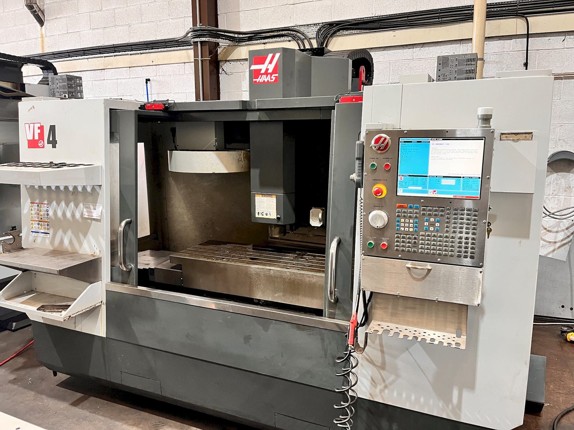Front view of HAAS VF-4  machine