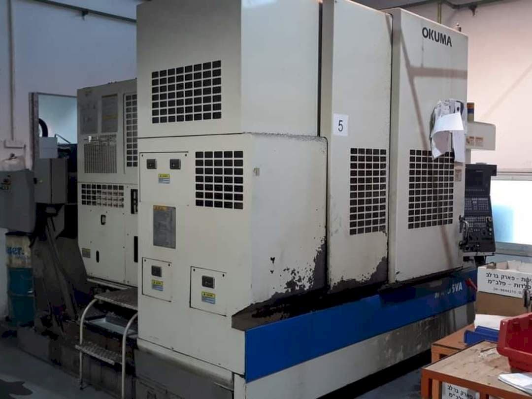 Front view of Okuma MX-55 VA  machine
