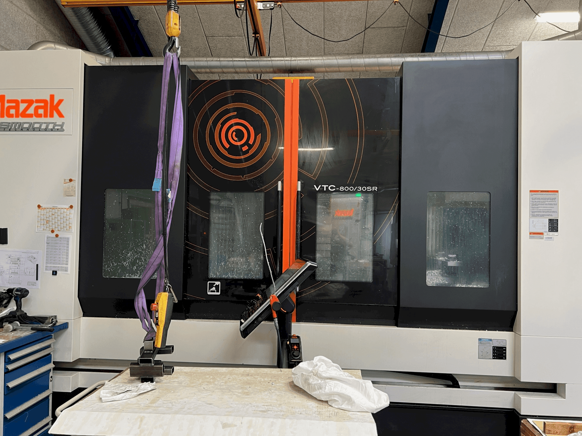 Front view of Mazak VTC 800/30SR  machine