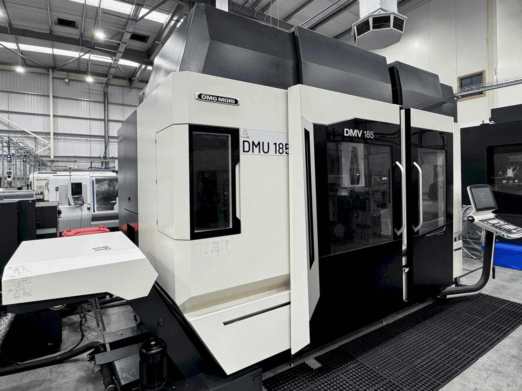 Front view of DMG MORI DMV 185  machine