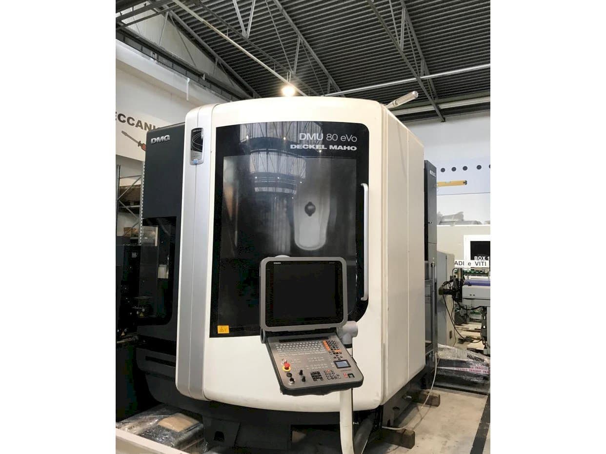 Front view of DMG MORI DMU 80 EVO  machine