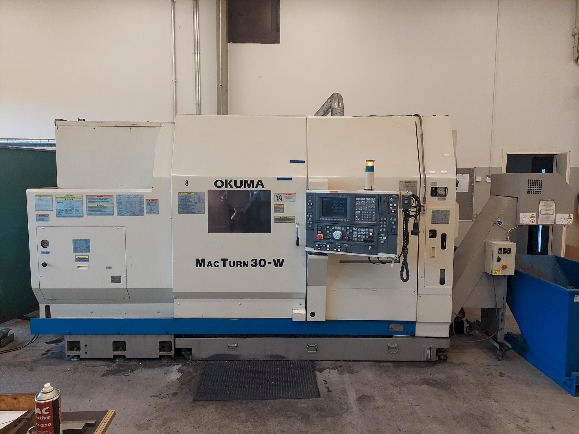 Front view of Okuma Macturn 30  machine
