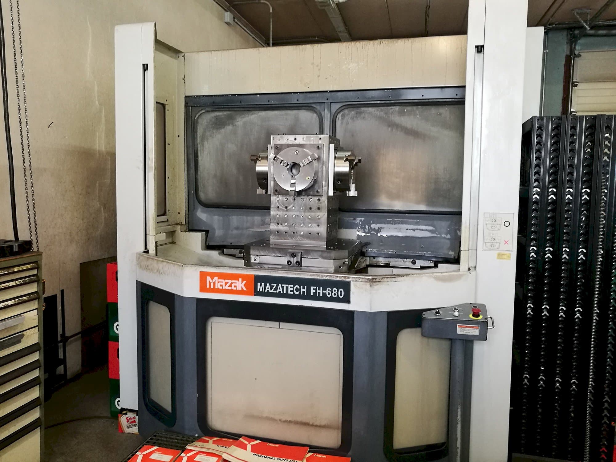 Front view of Mazak Mazatech FH-680  machine