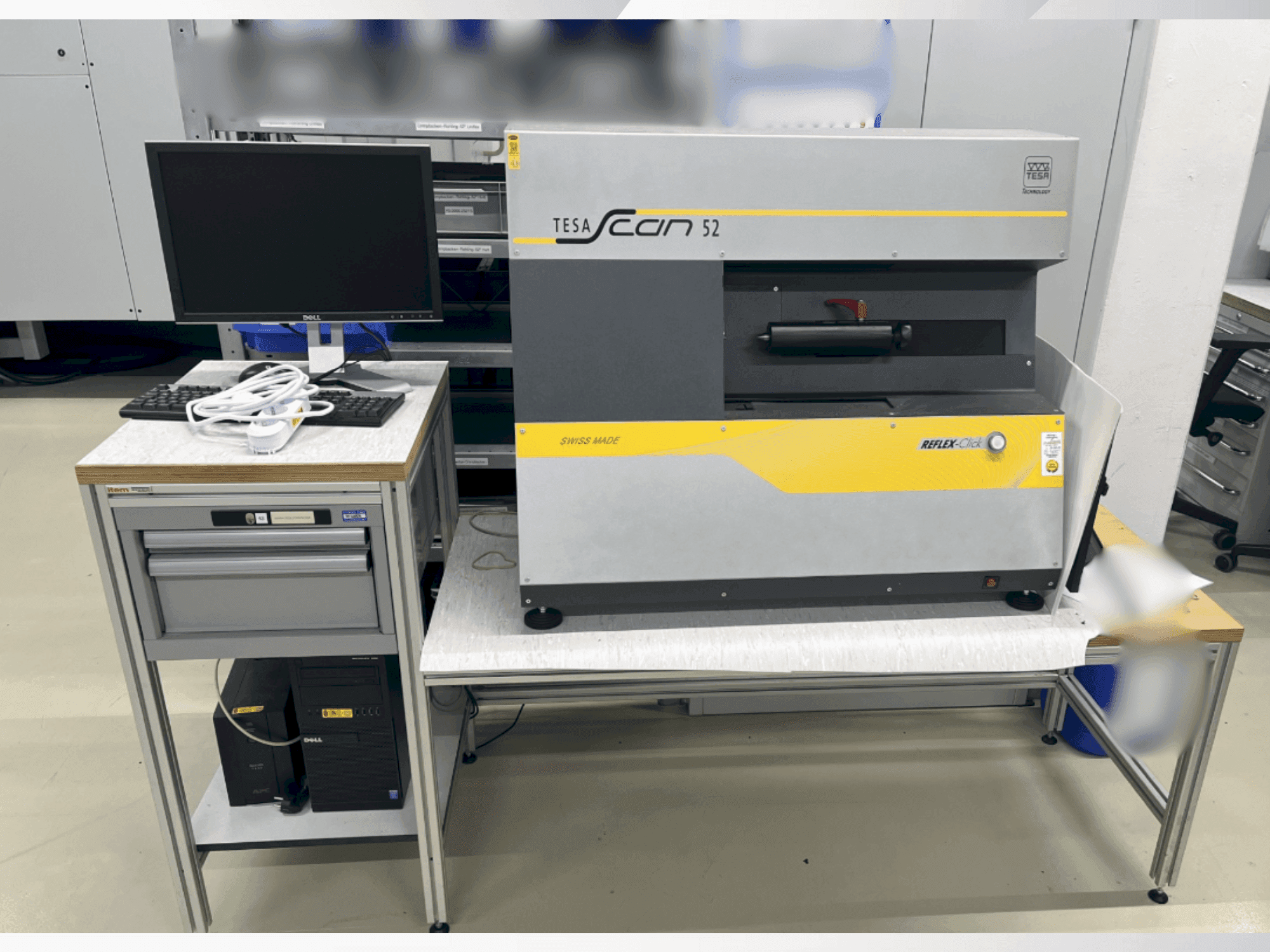 Front view of TESA Scan 52  machine