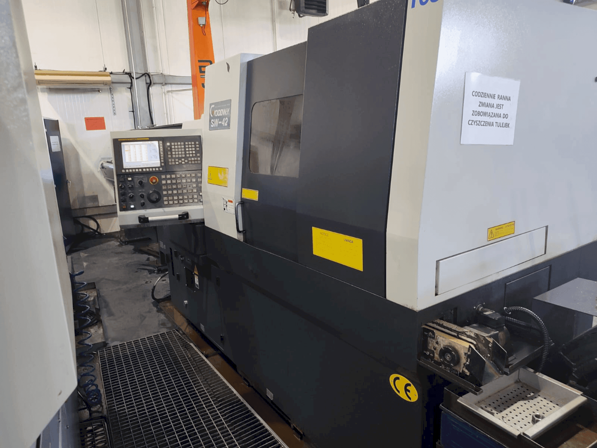 Front view of Goodway SW 42  machine