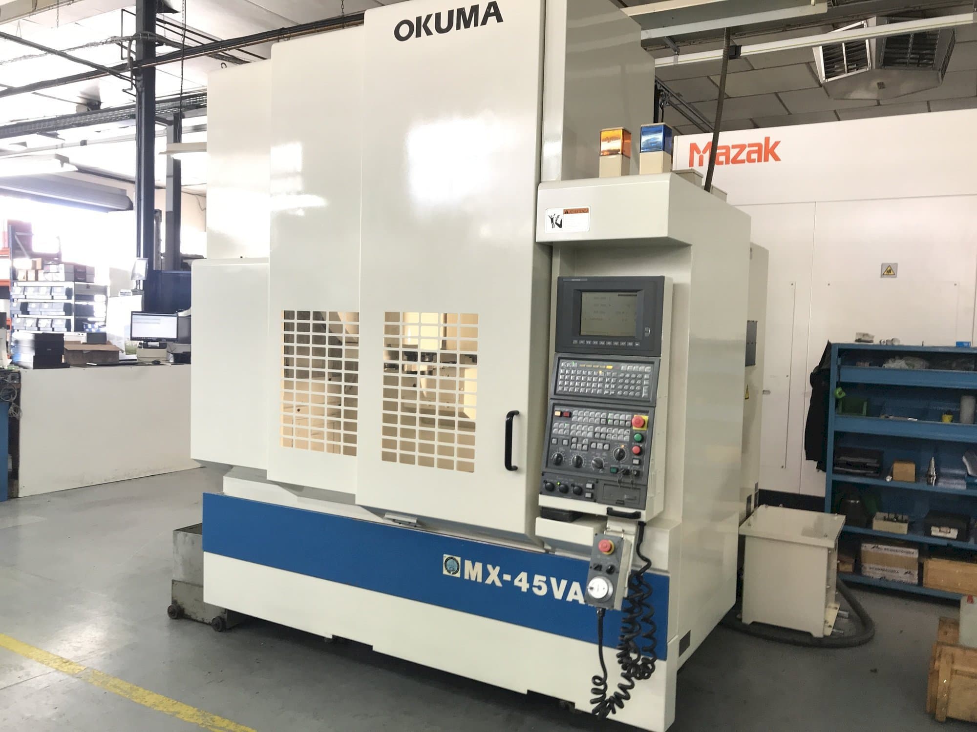 Front view of Okuma MX-45 VAE  machine