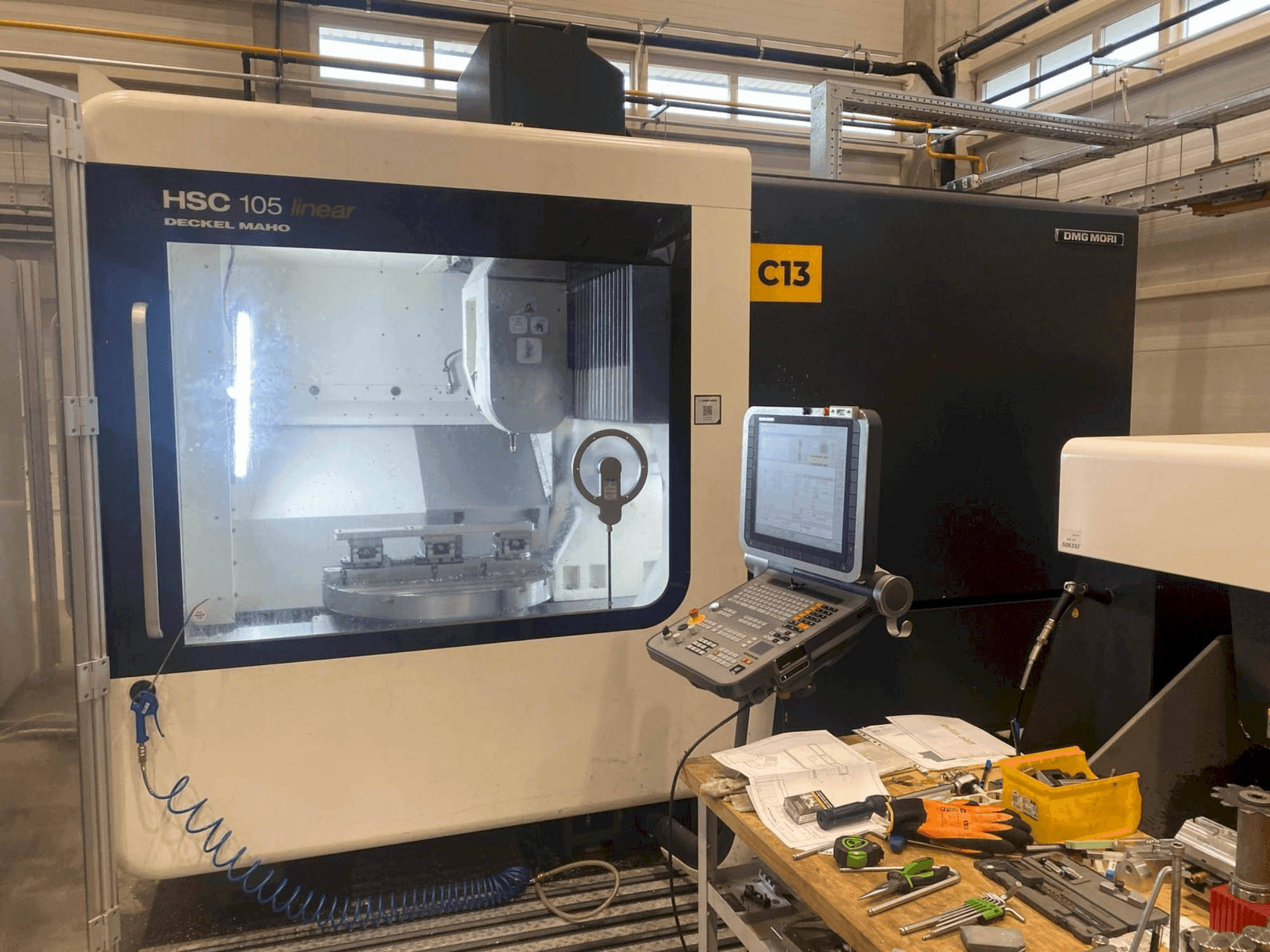Front view of DMG MORI HSC 105  machine