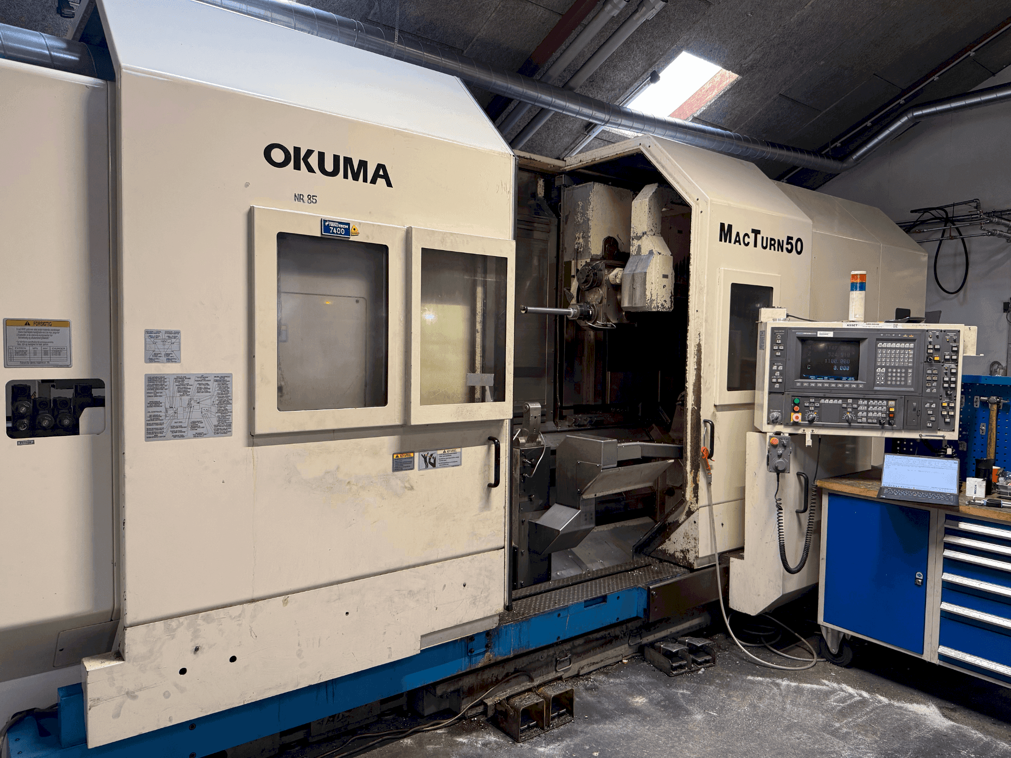 Front view of Okuma MacTurn 50  machine