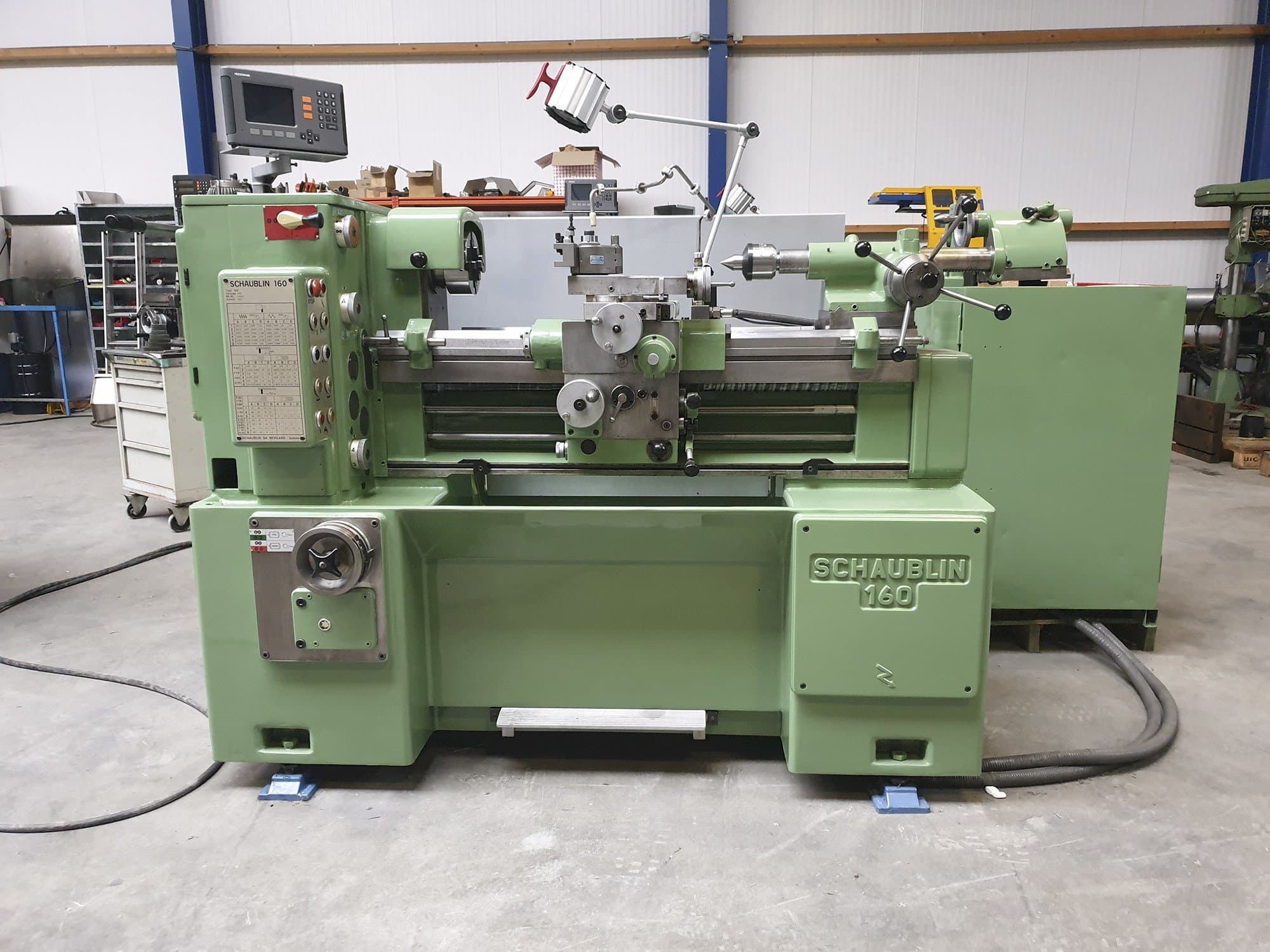 Front view of SCHAUBLIN 160 Machine