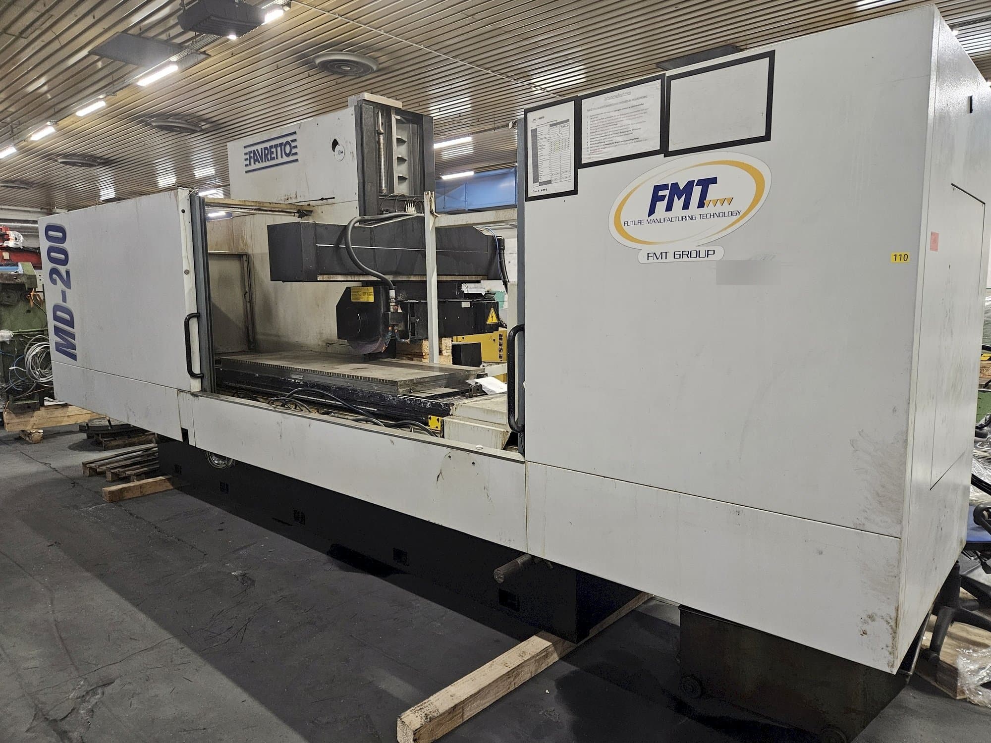 Front view of FAVRETTO MD 200 machine