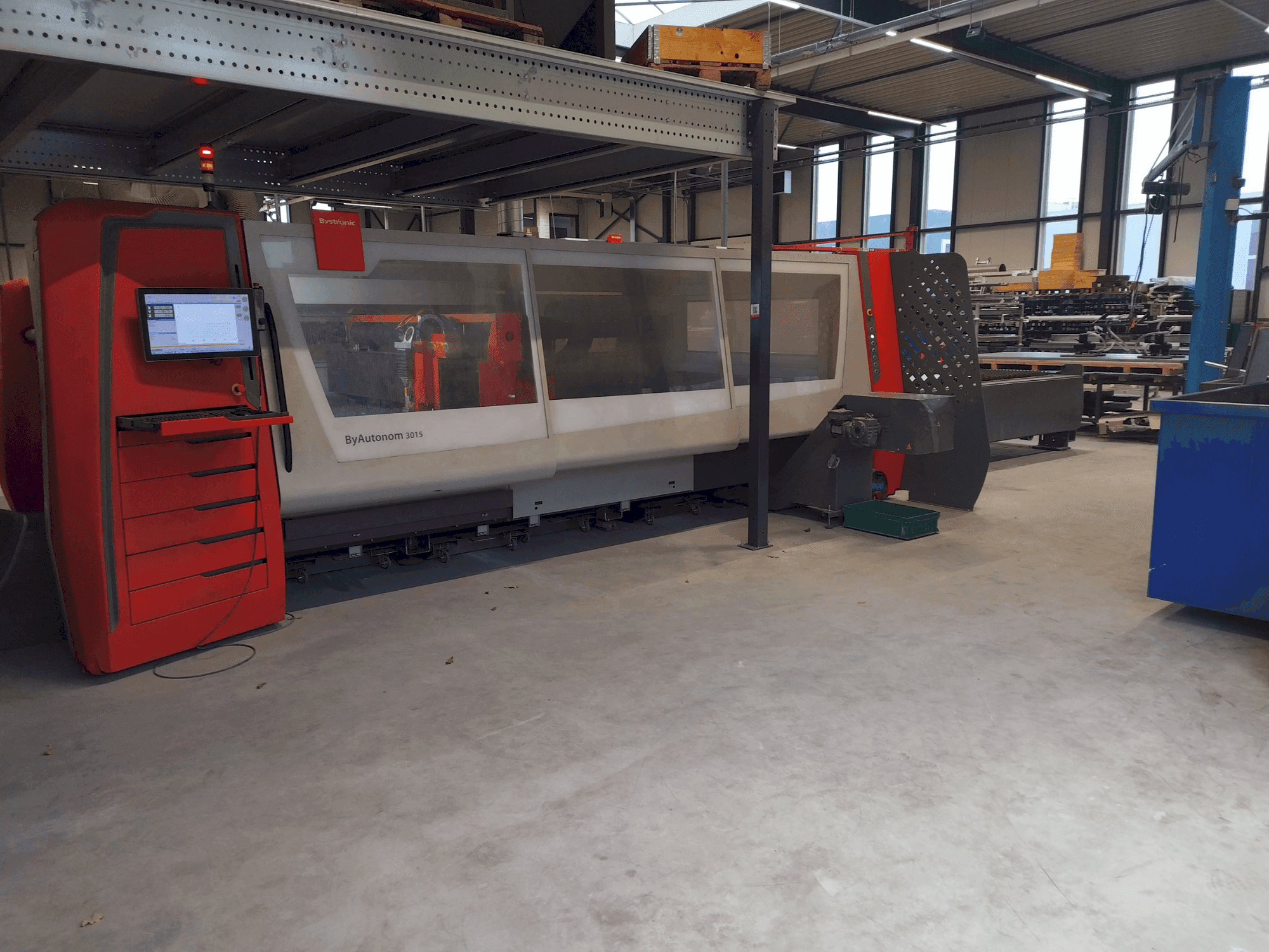 Front view of Bystronic ByAutonom 3015  machine