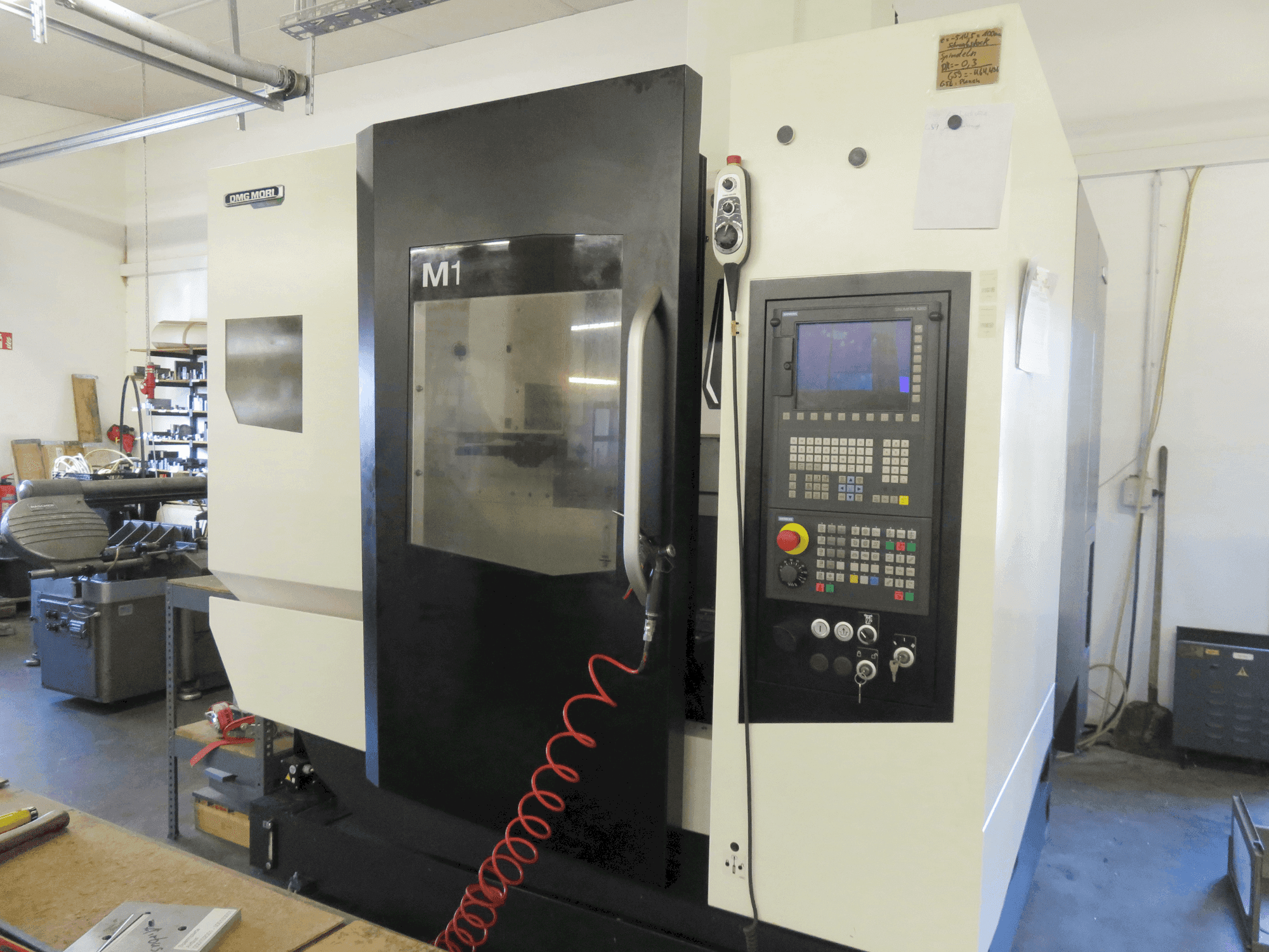 Front view of DMG MORI M1  machine