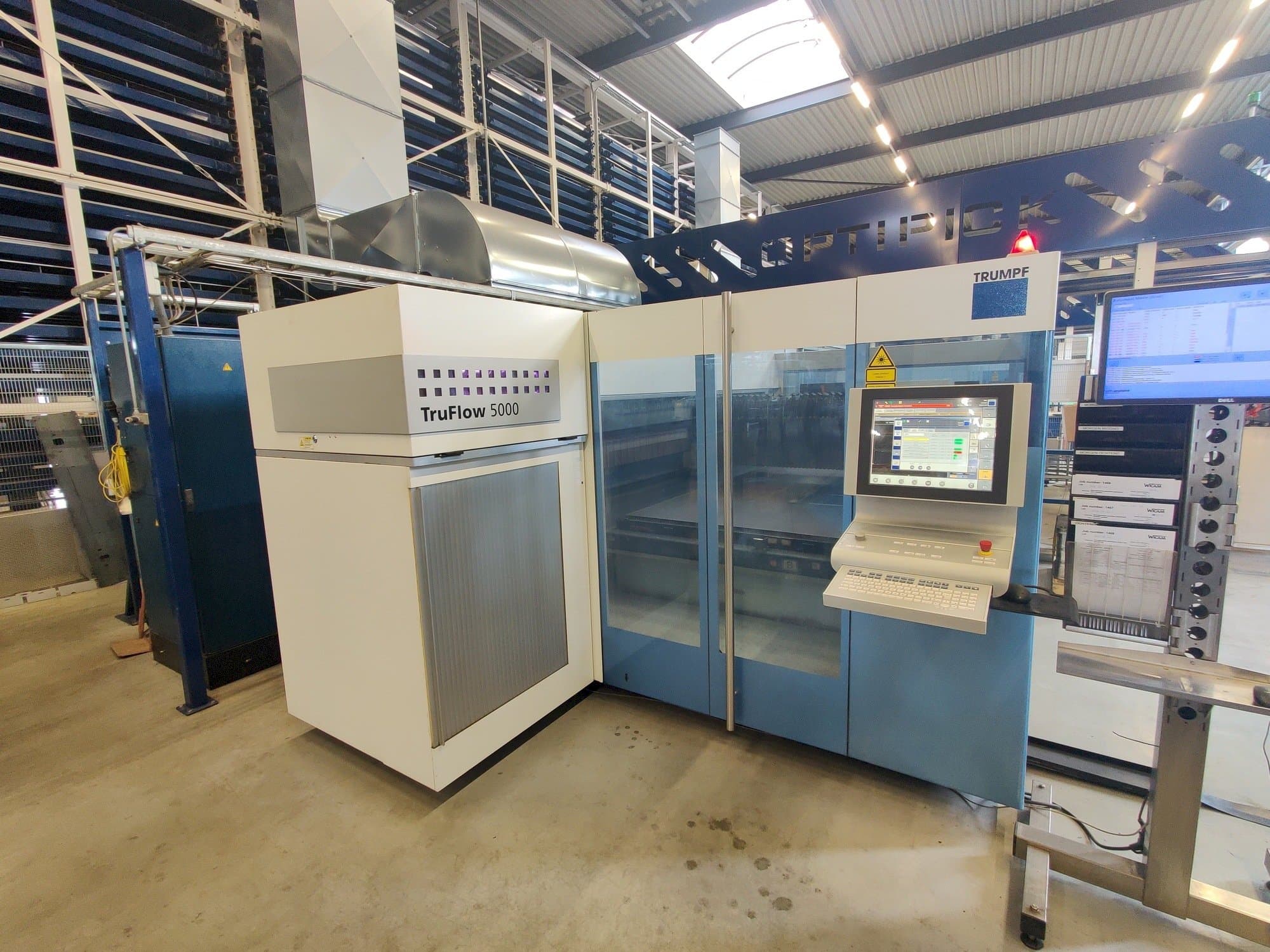 Front view of Trumpf TruLaser 3030  machine