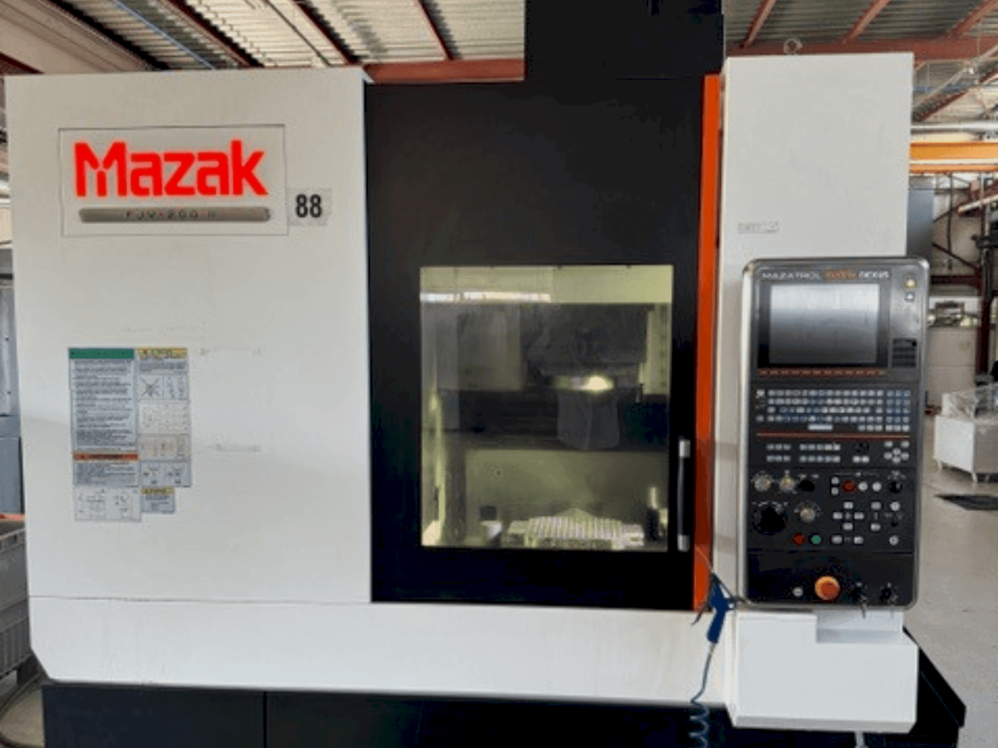 Front view of Mazak FJV-200II  machine