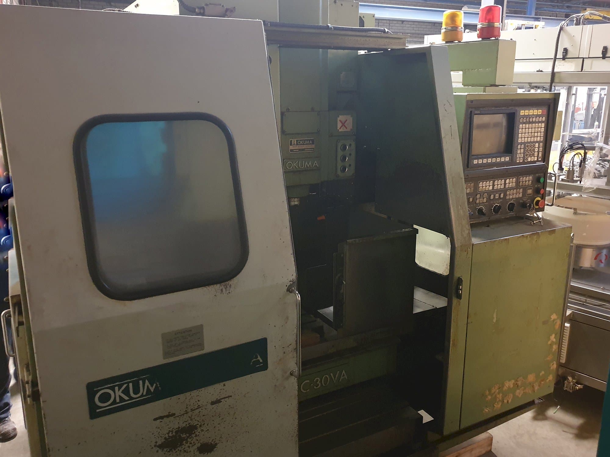 Left view of Okuma MC-30VA Machine