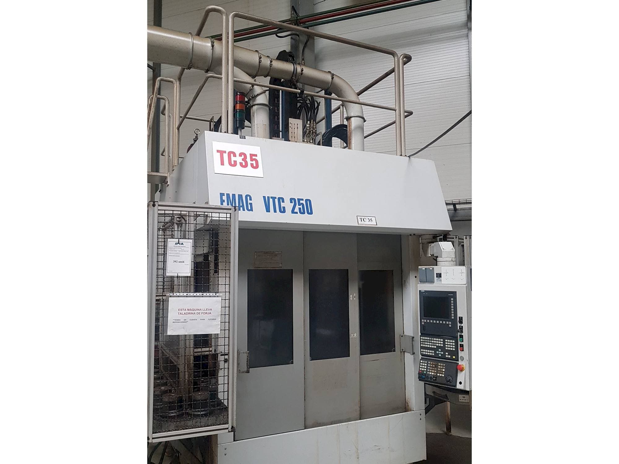 Front view of EMAG VTC 250  machine