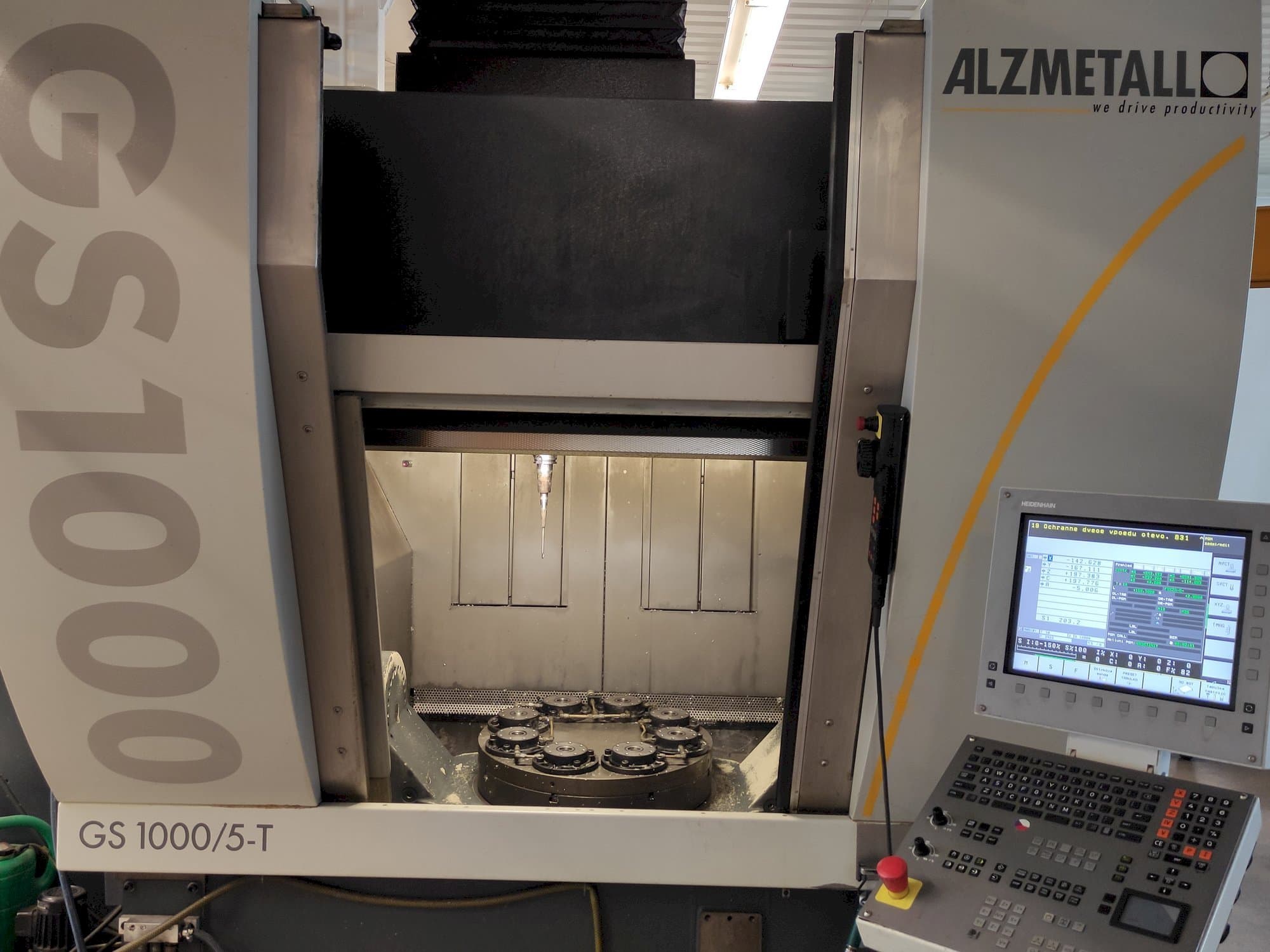 Front view of Alzmetall GS1000/5-T  machine