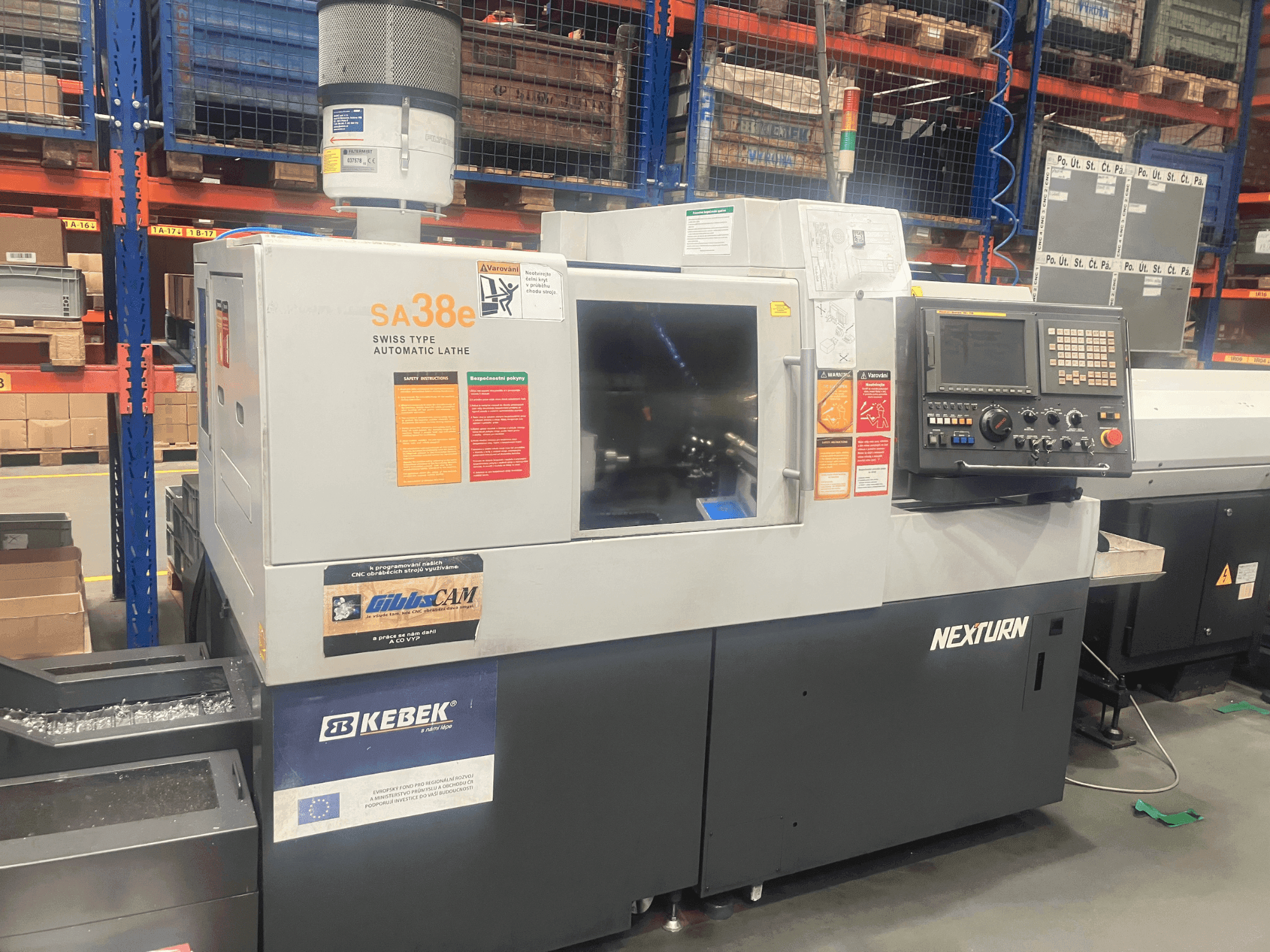 Front view of Nexturn SA-38e  machine