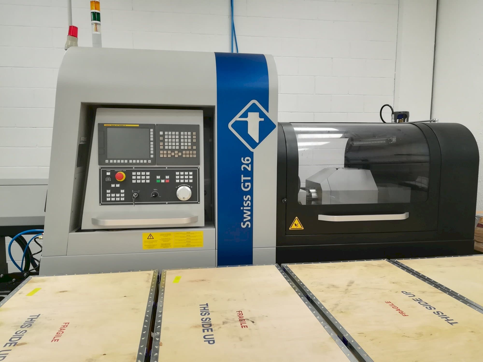 Front view of Swiss GT 26  machine