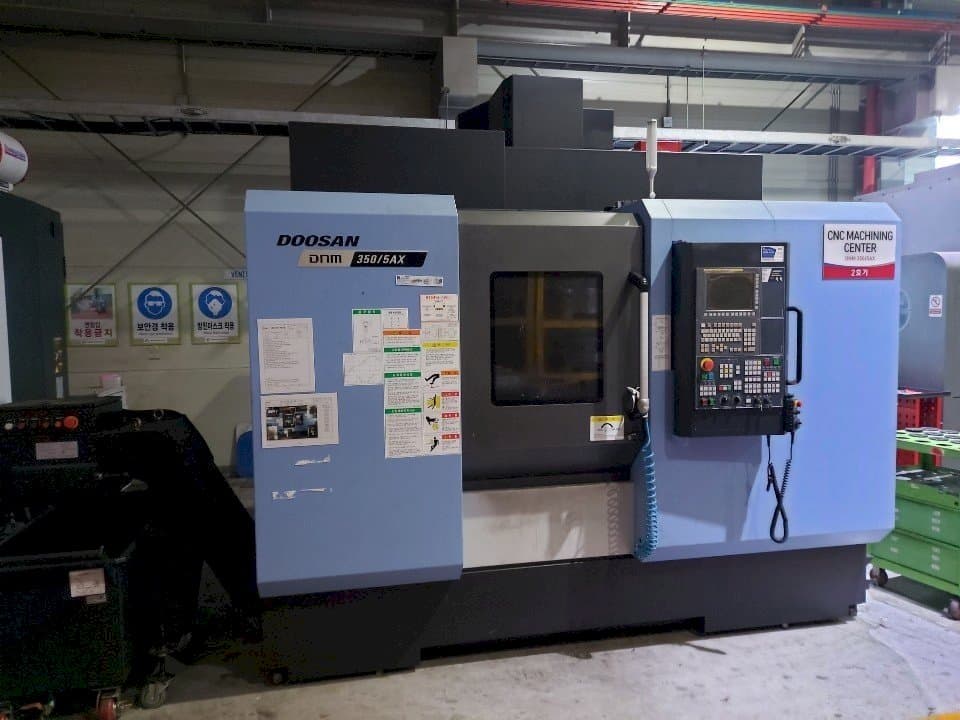 Front view of Doosan DNM350/5AX  machine