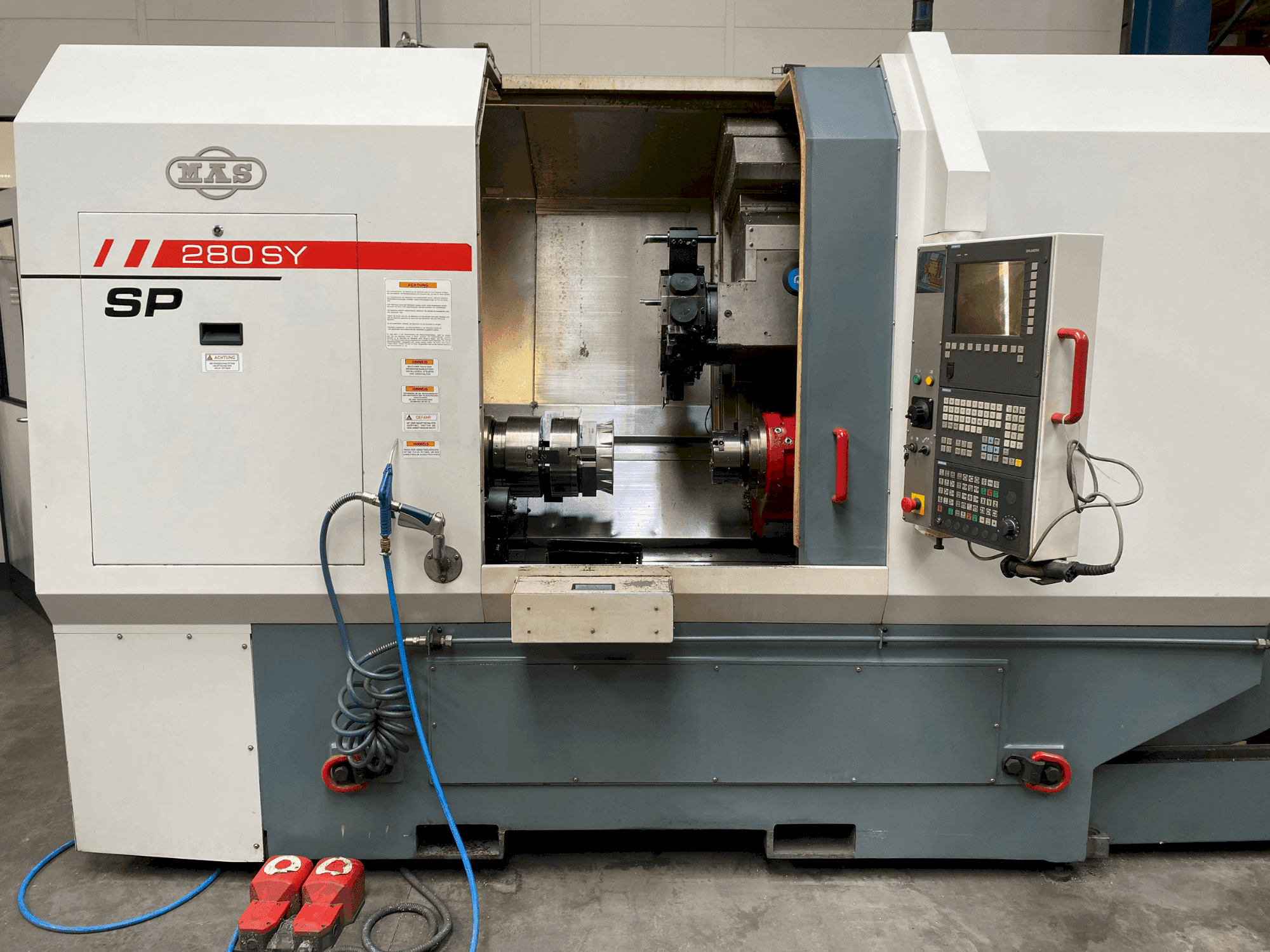 Front view of MAS SP280 SY  machine