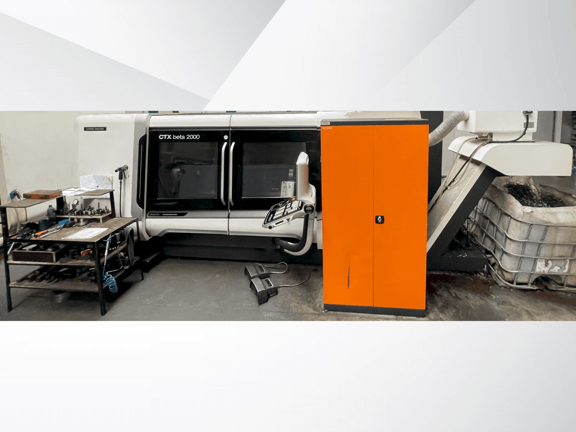 Front view of DMG MORI CTX 2000  machine