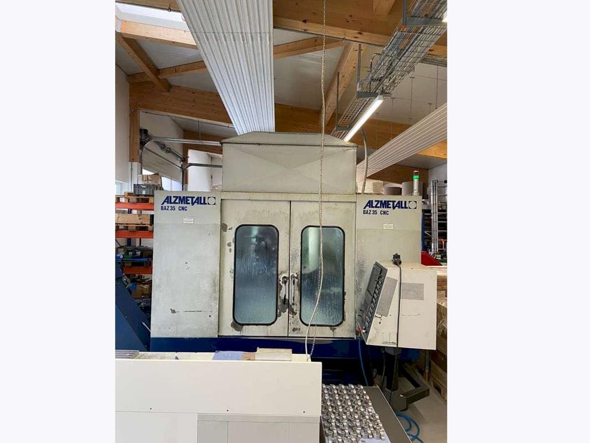 Front view of Alzmetall CNC BAZ 35  machine