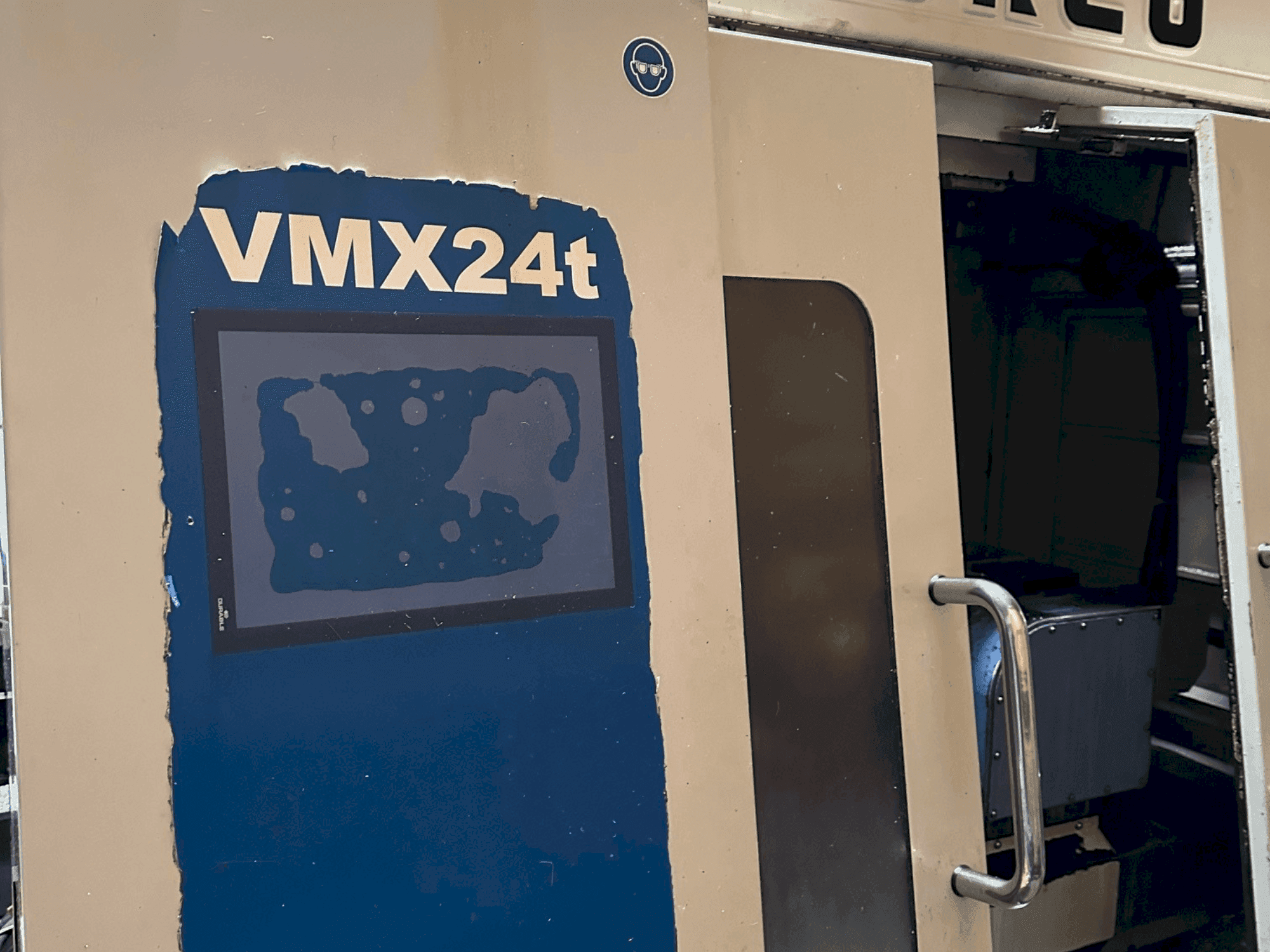 Front view of Hurco VMX24t  machine