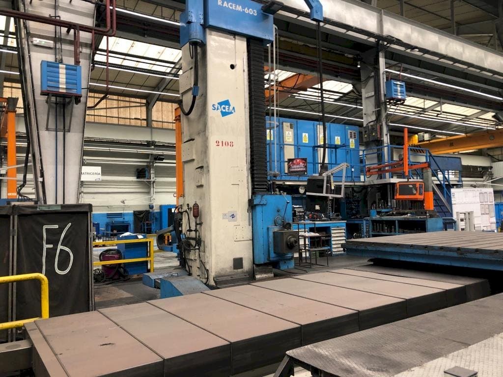 Front view of Sacem									 Racem-603  machine