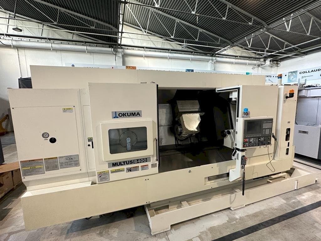 Front view of Okuma MULTUS B400C  machine