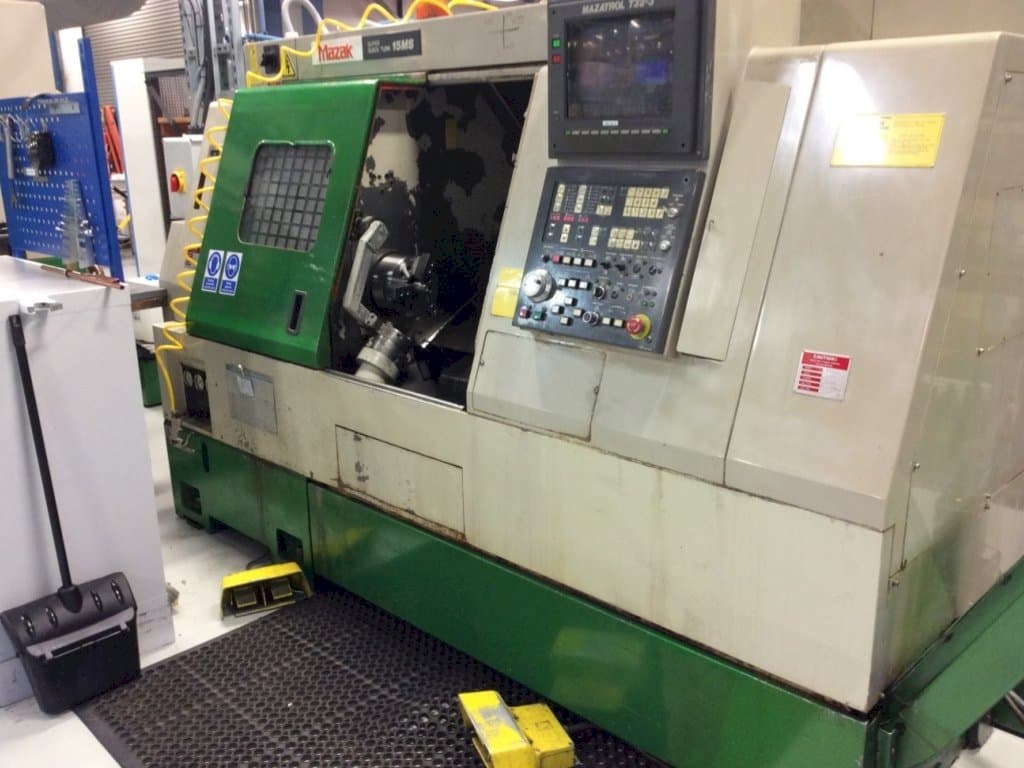 Front view of Mazak Super QuickTurn 15MS  machine