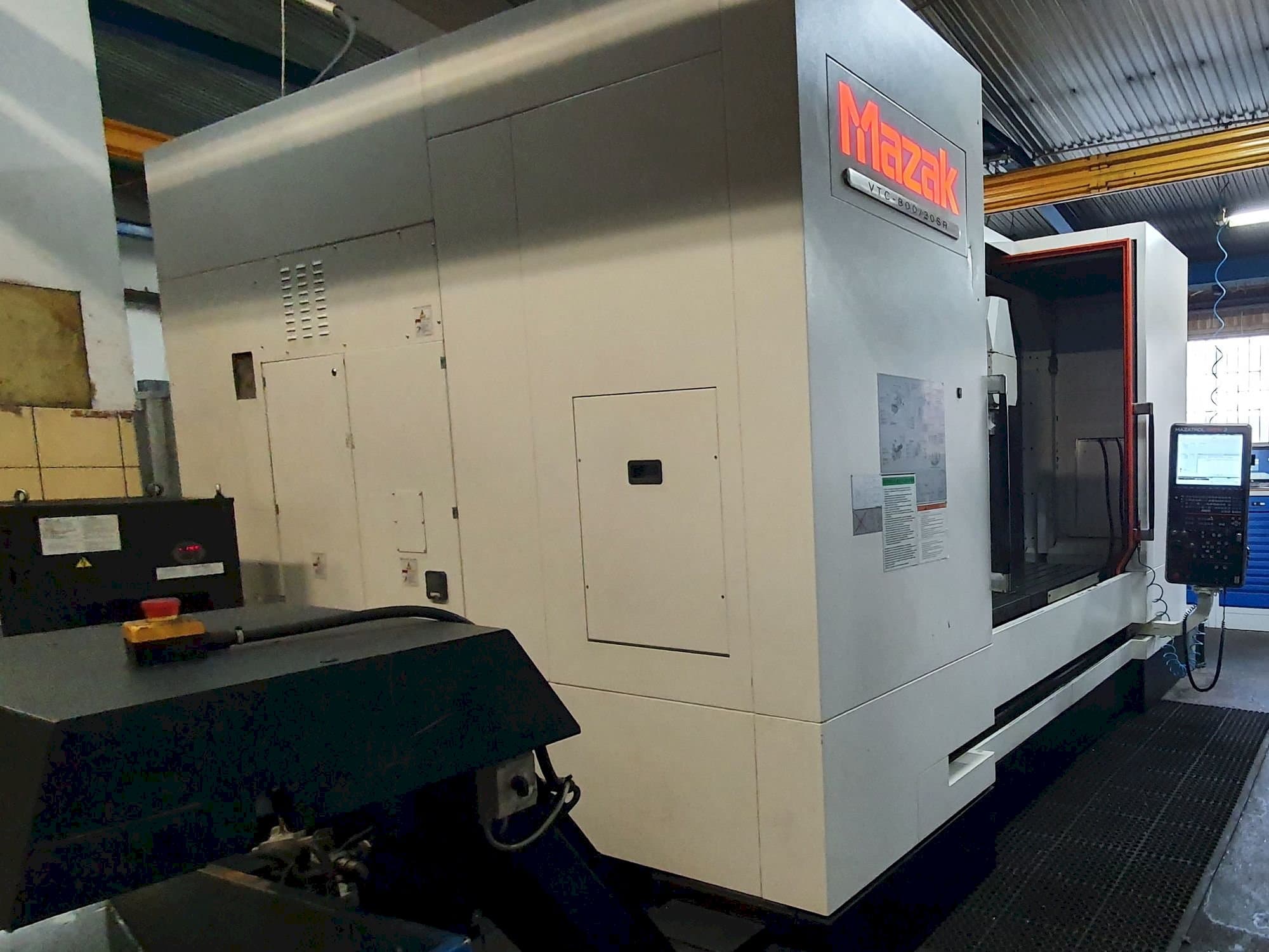 Left view of Mazak VTC-800/20SR  machine