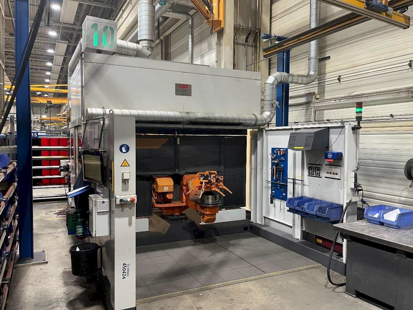 Front view of ABB   machine