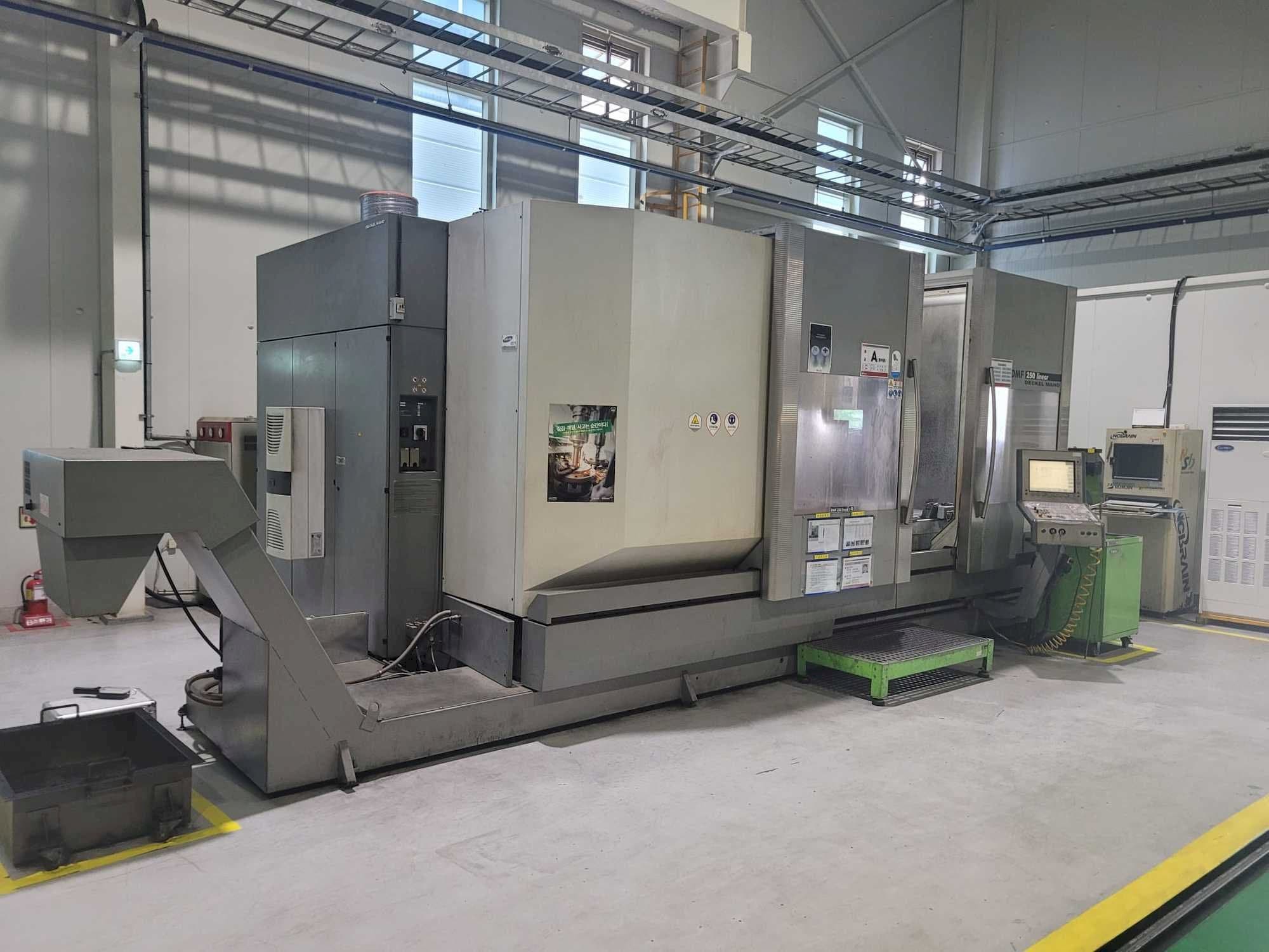 Left side view of DECKEL MAHO DMF 250 linear  machine