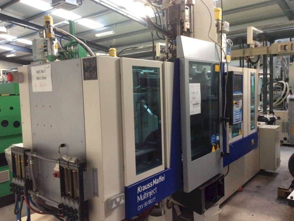 Front view of Krauss Maffei Multinject 80-180-55 CX V  machine