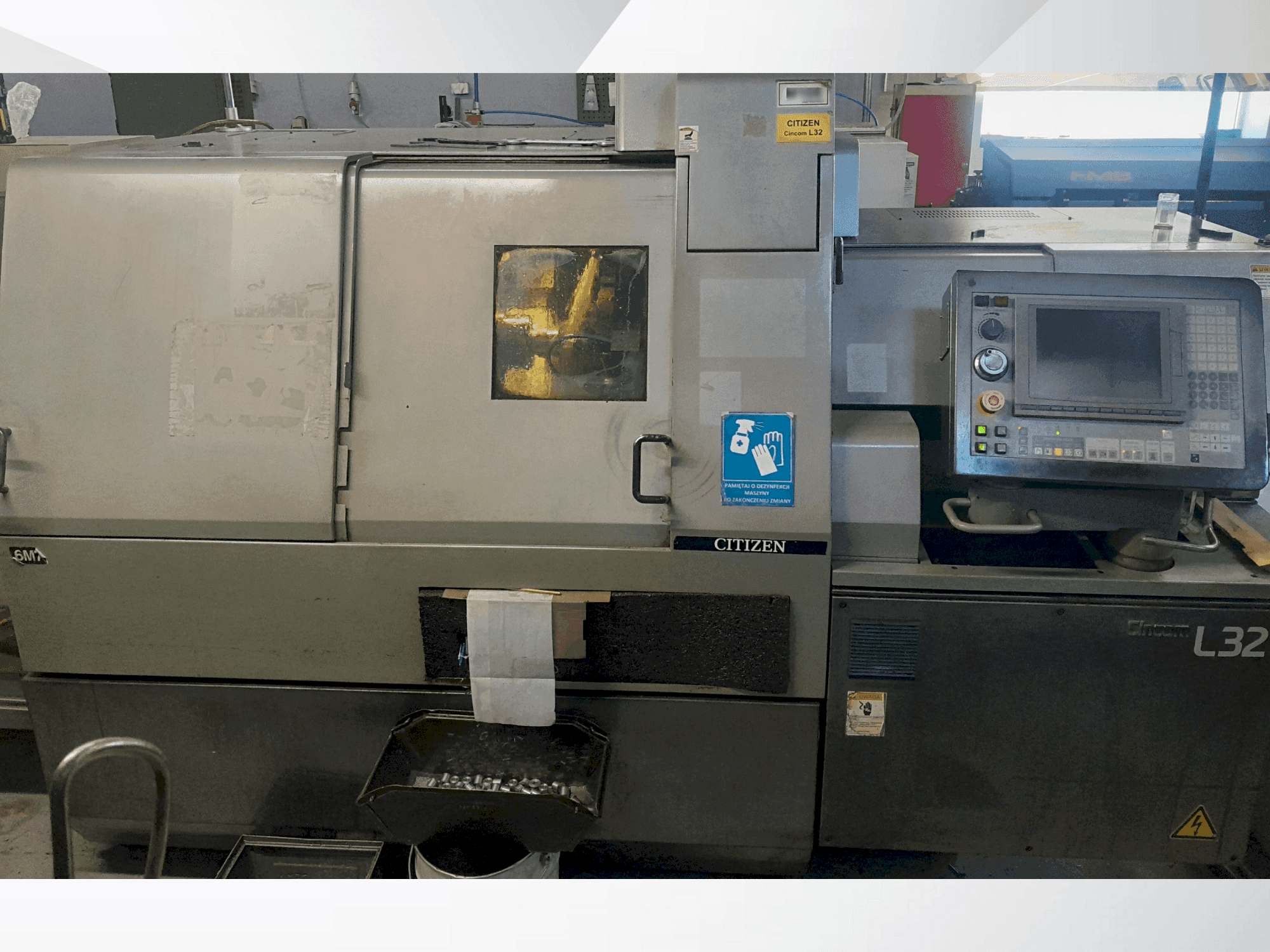 Front view of Citizen L32 VII  machine