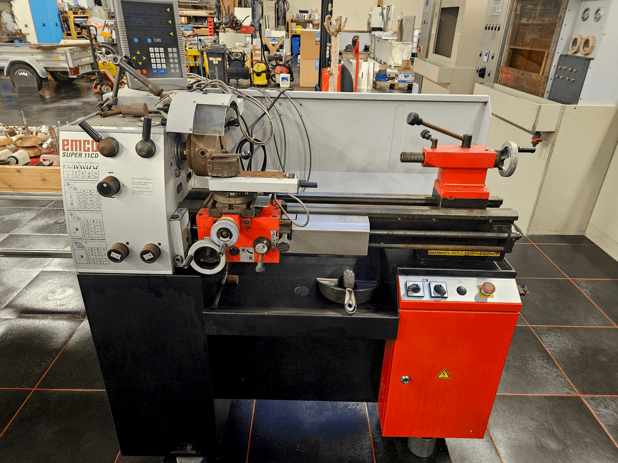 Front view of EMCO SUPER11 CD  machine