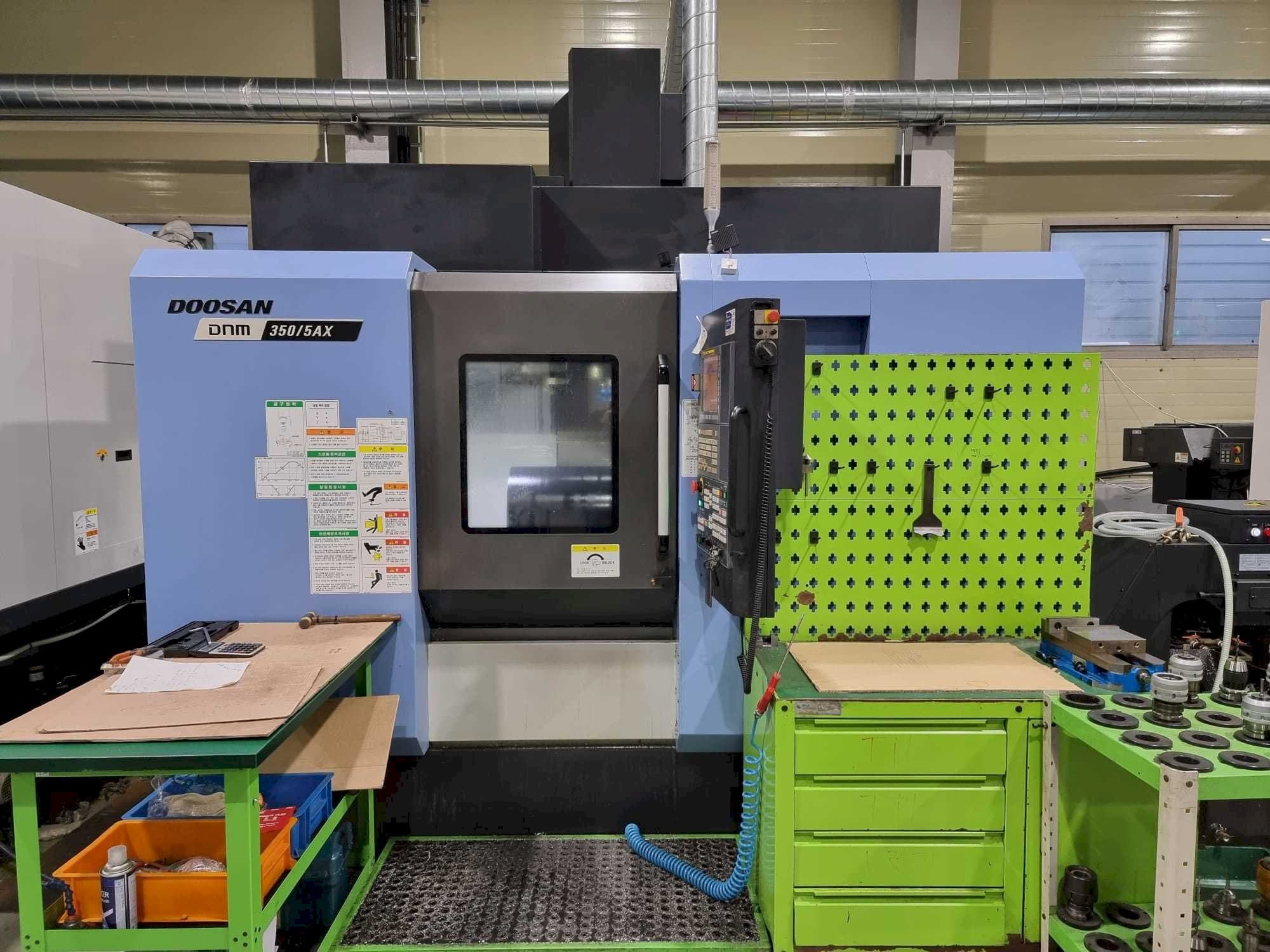 Front view of Doosan DNM350/5AX  machine