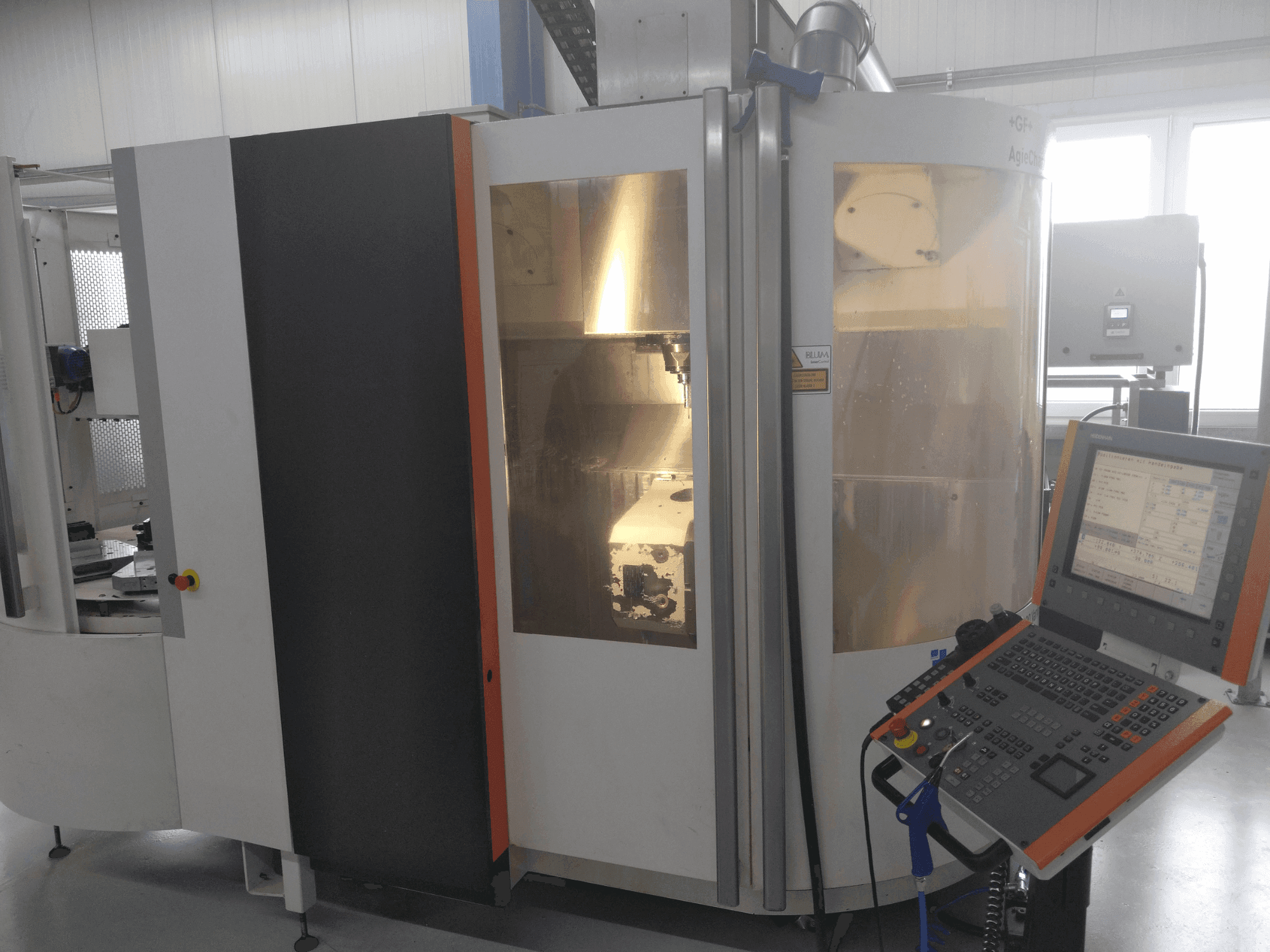 Front view of +GF+ AGIE CHARMILLES MIKRON UCP 600 Vario  machine