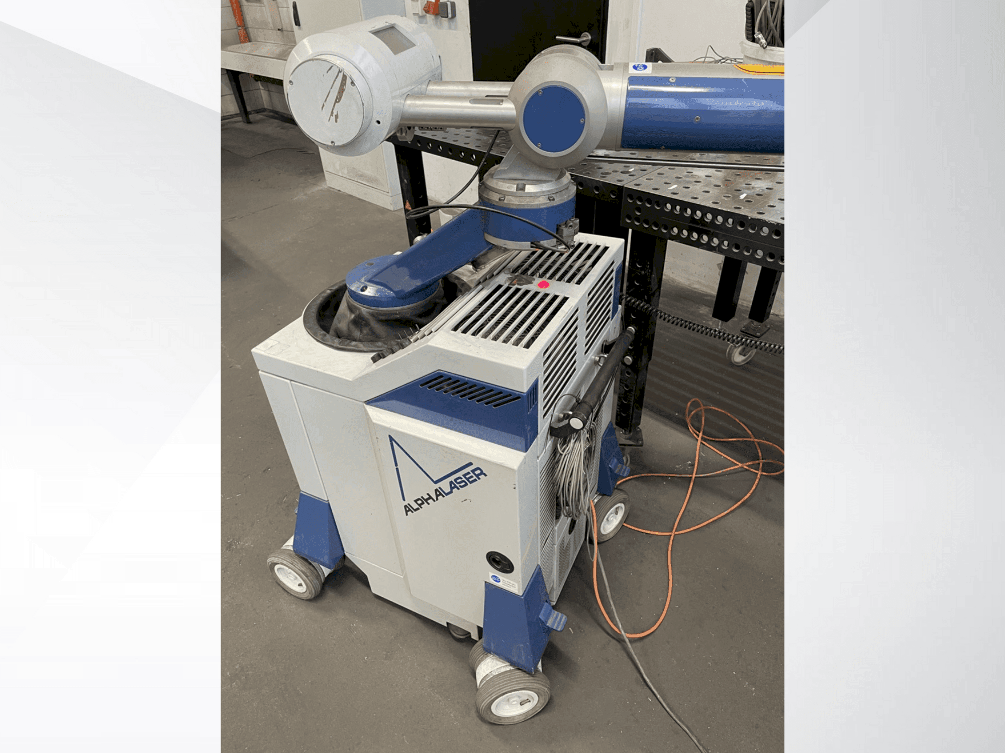 Front view of ALPHA LASER ALM 150  machine