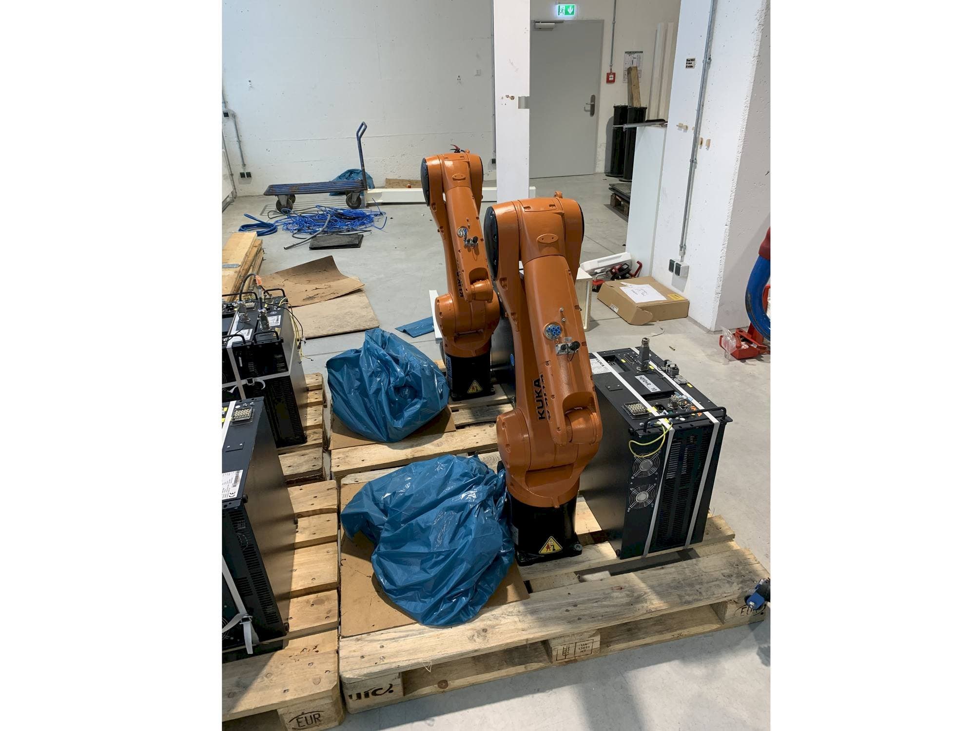 Front view of KUKA KR10 R1100 with KR C4 COMPACT Controller  machine
