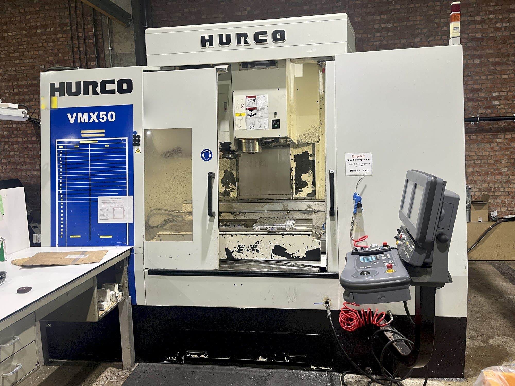 Front view of Hurco VMX50  machine