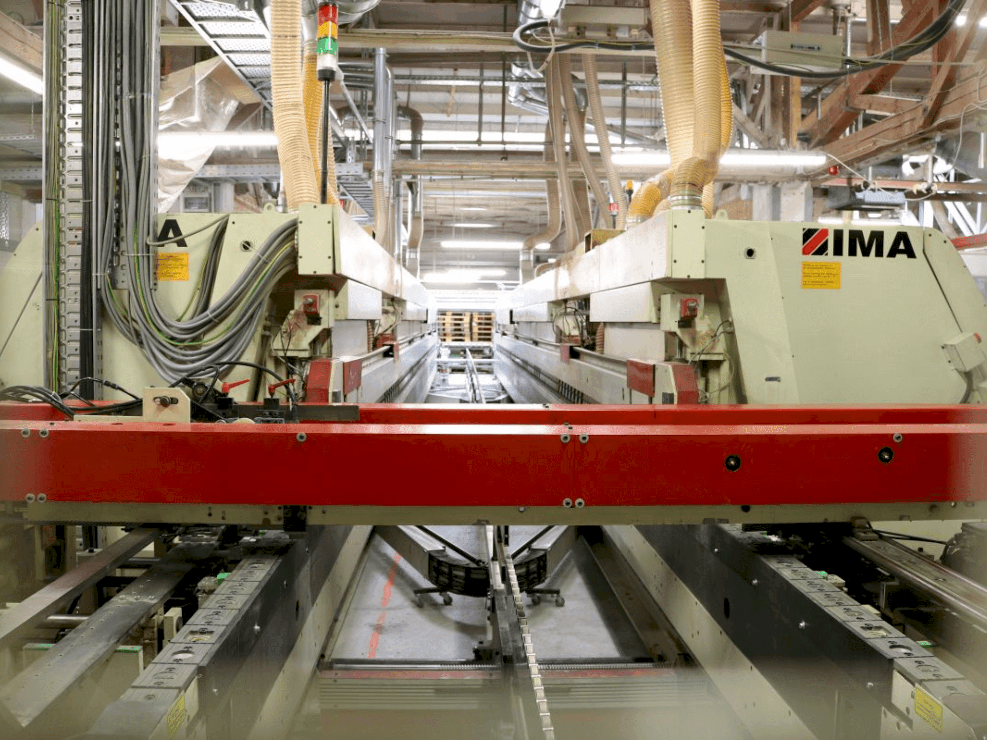 Front view of IMA Angular transfer  machine