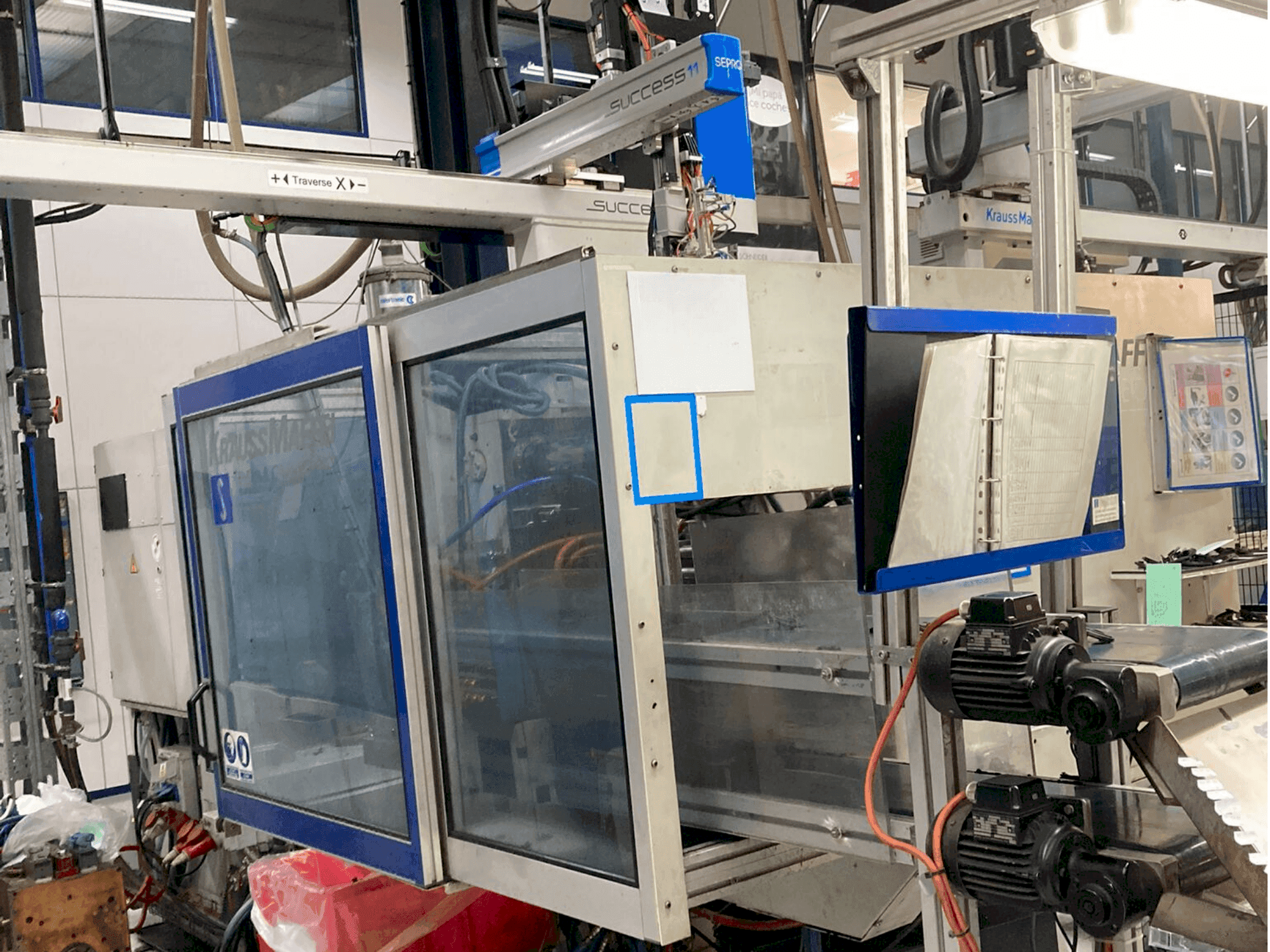 Front view of Krauss Maffei 150-700 C2  machine