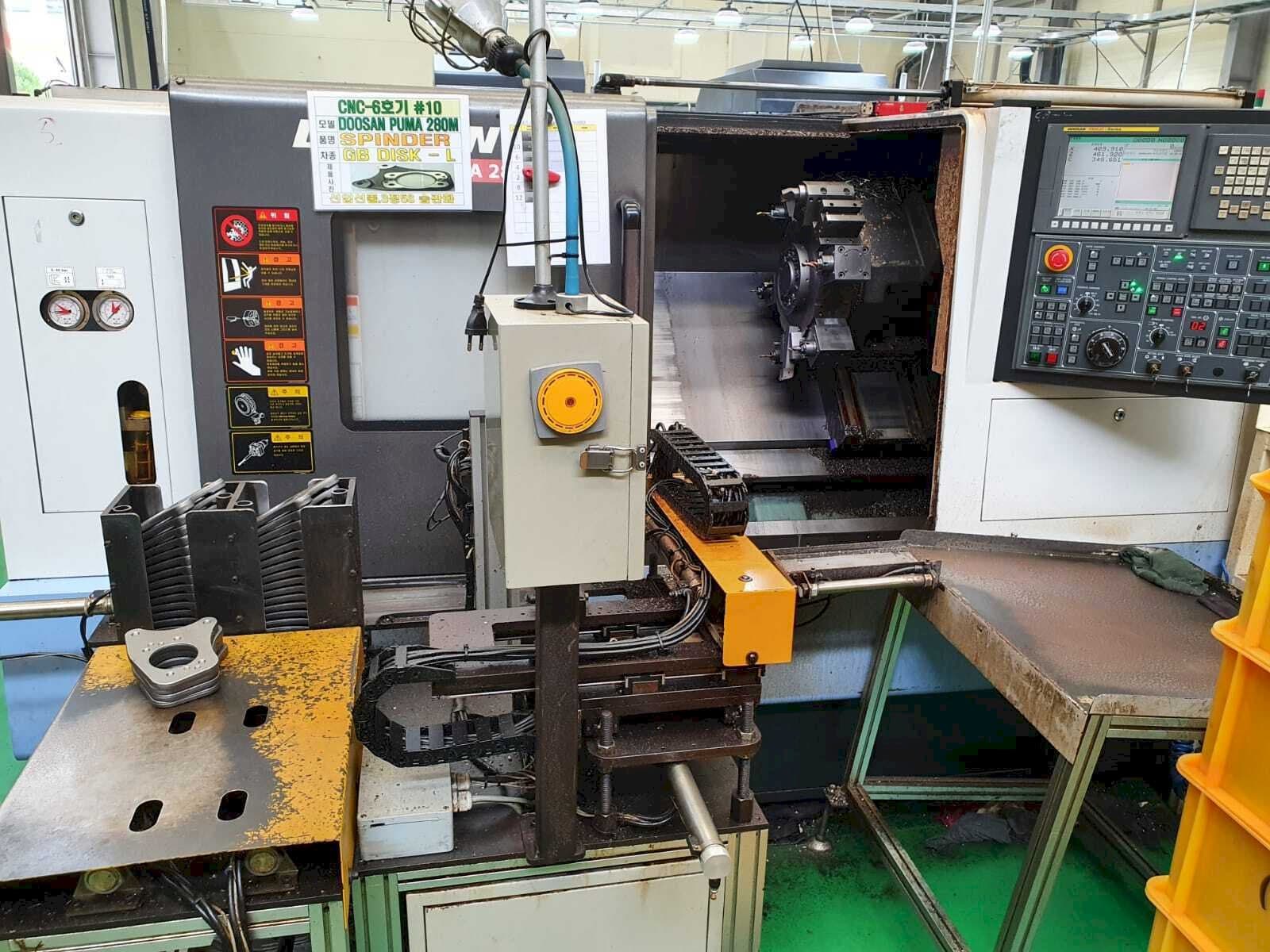 Front view of Doosan Puma 280M  machine