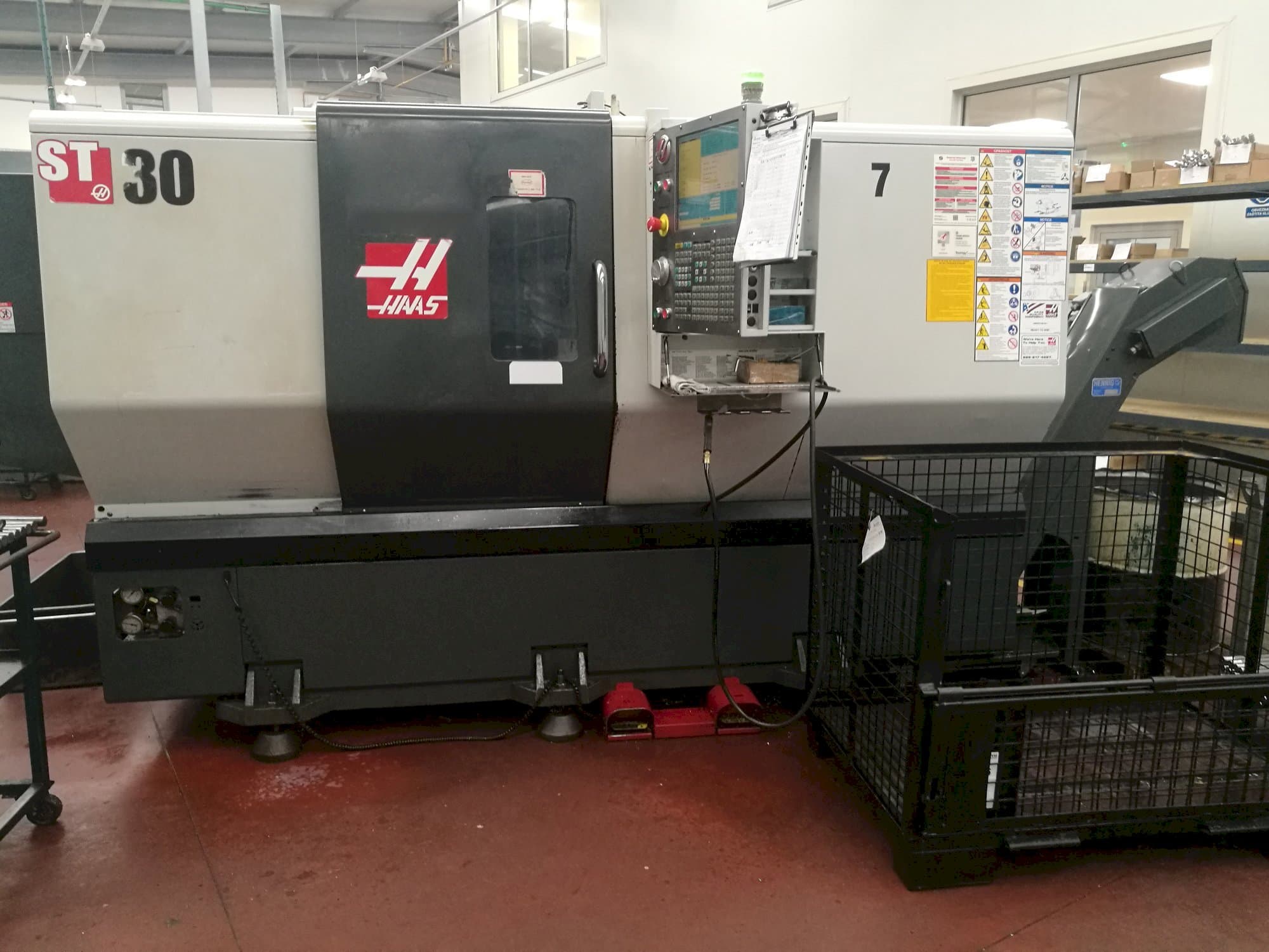 Front view of HAAS ST-30  machine