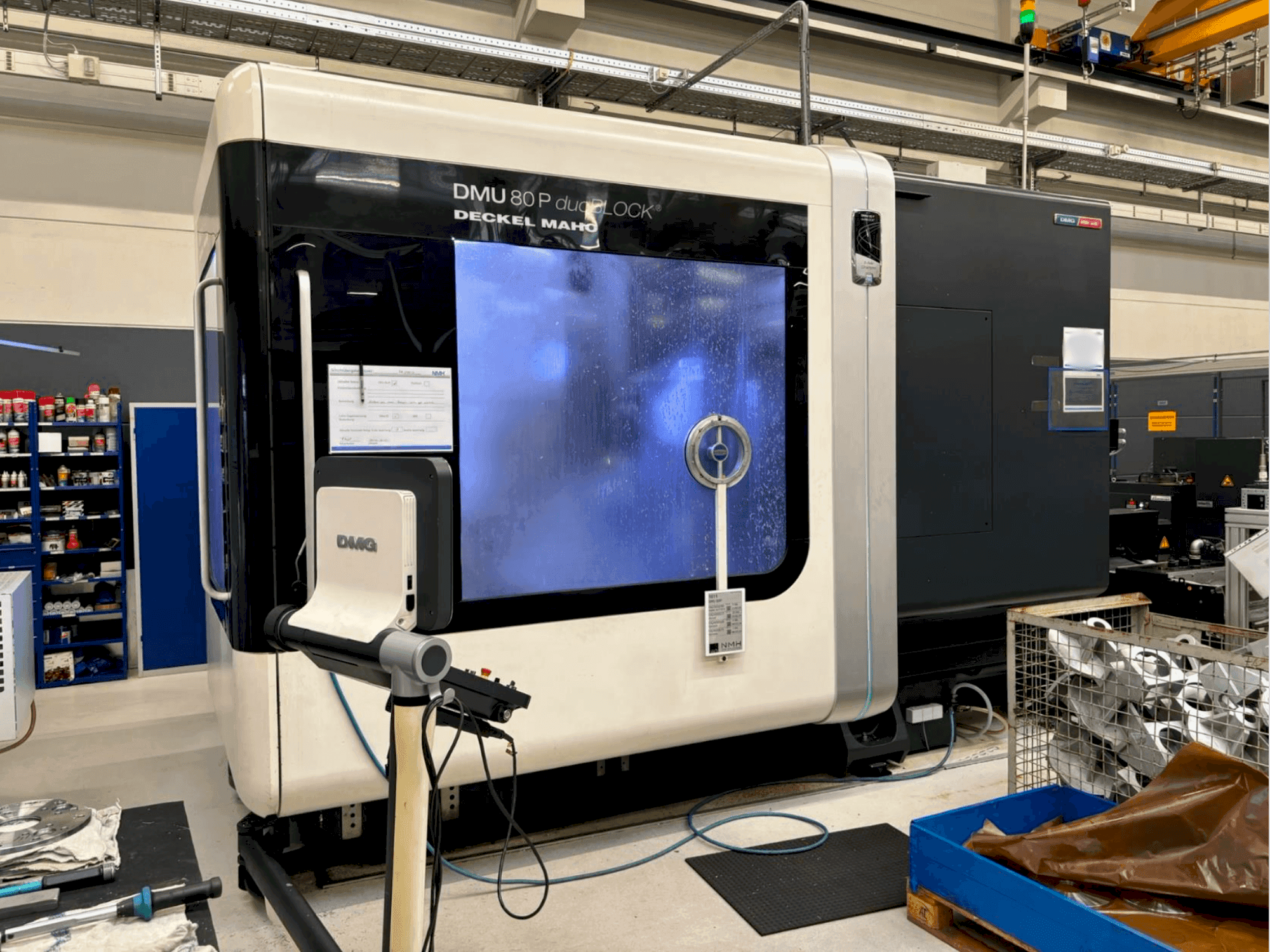 Front view of DMG MORI 80 P Duoblock  machine