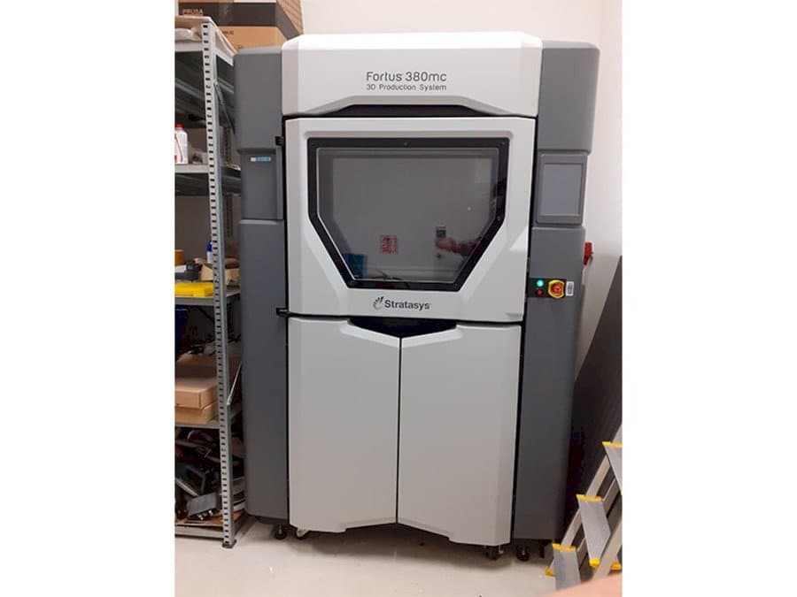 Front view of Stratasys Fortus 380MC  machine