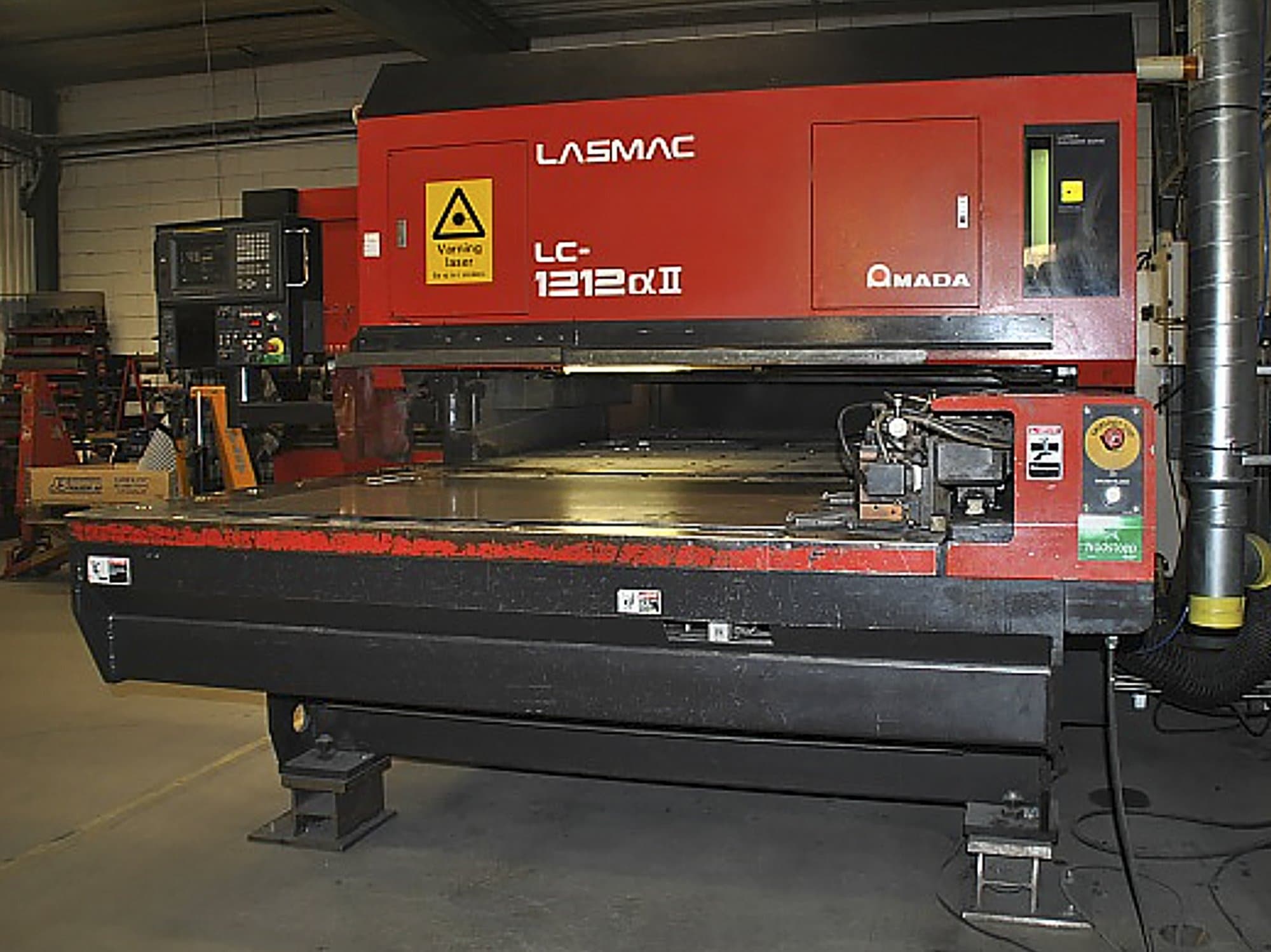 Front view of AMADA LC 1212 α2 Machine