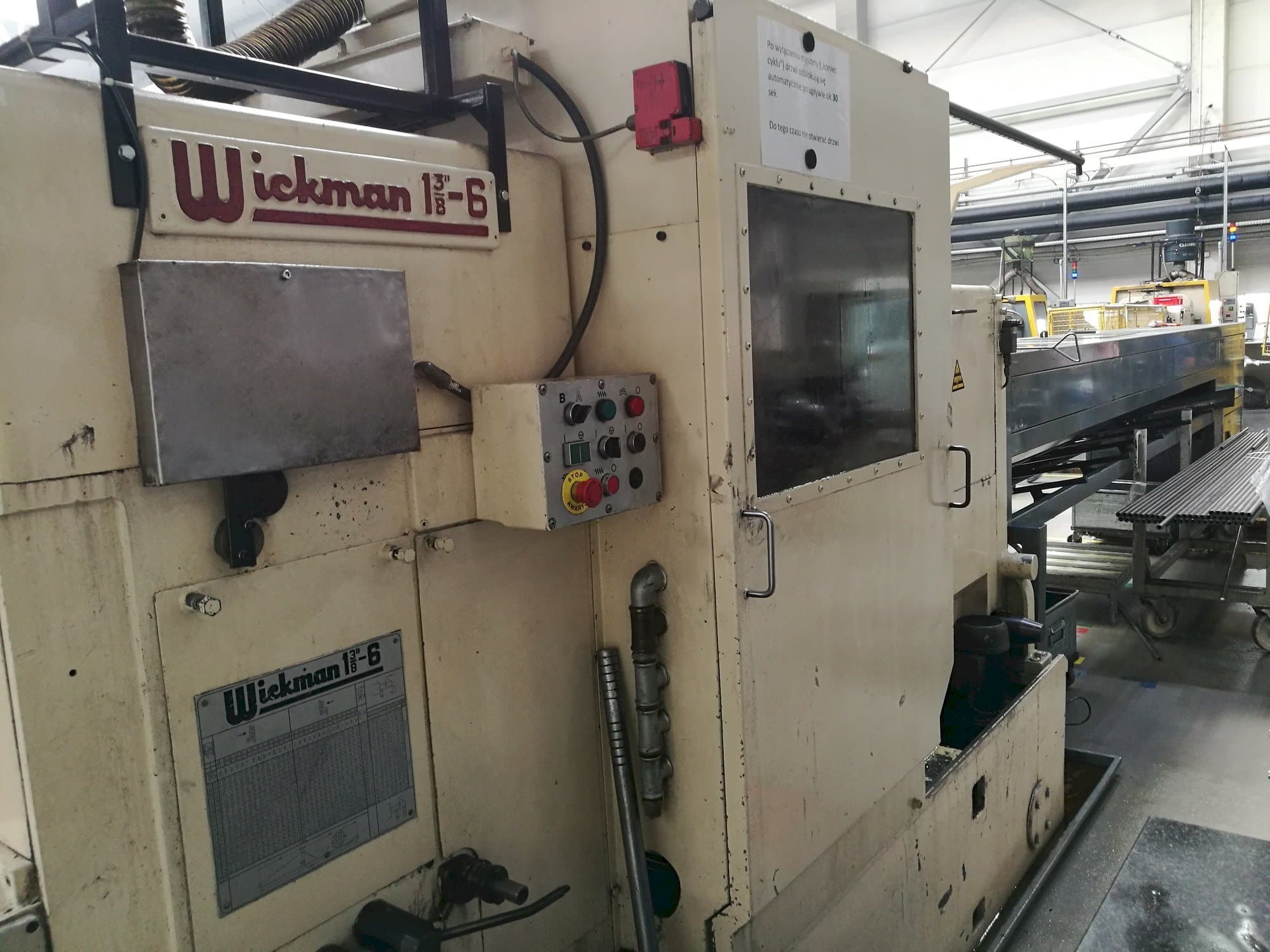 Front view of Wickman 1  3/8"-6  machine